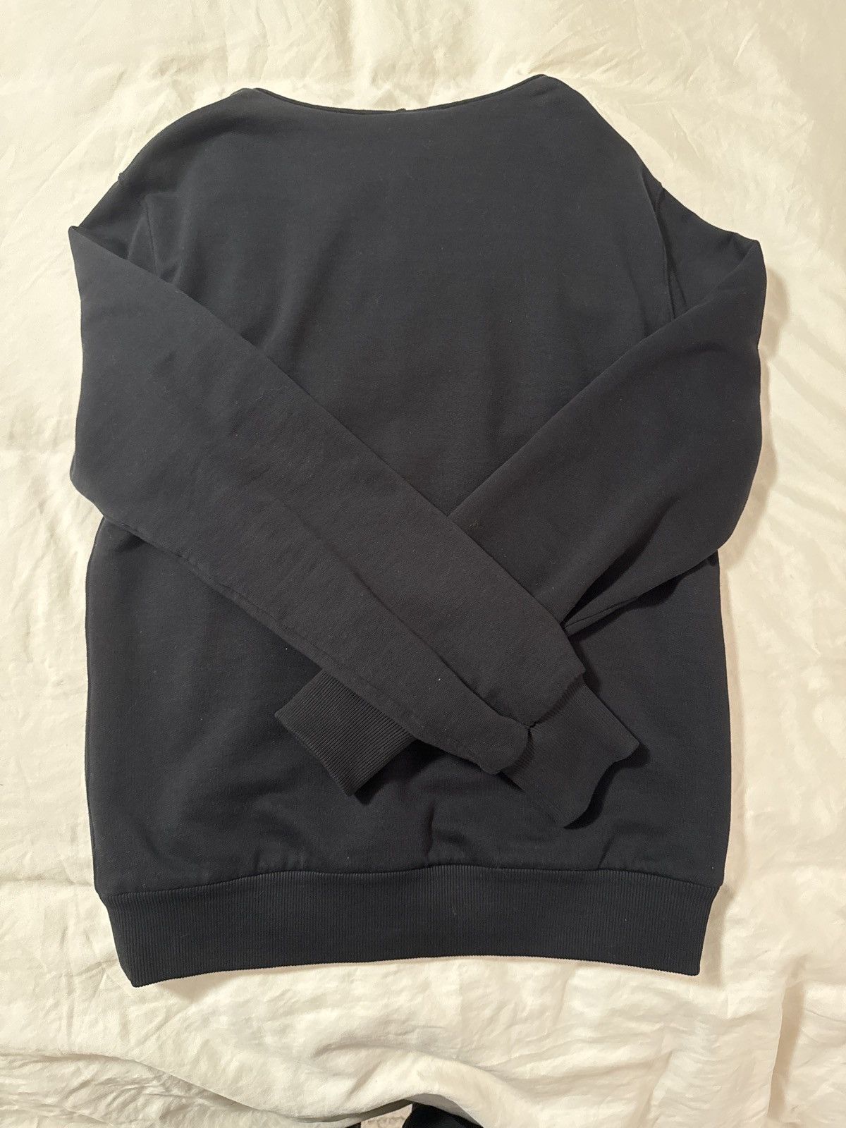 image of Dolce Gabbana Terry Cotton Hoodie in Black, Men's (Size Medium)
