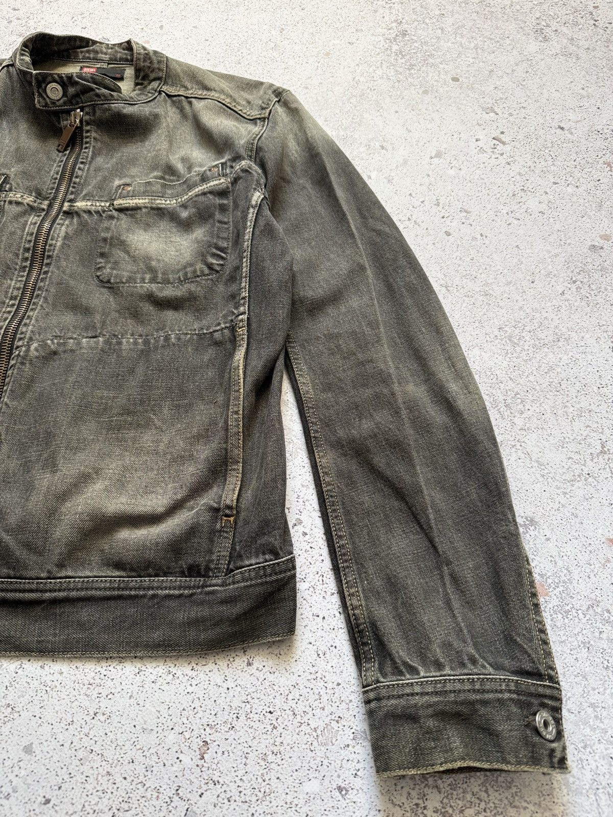 Diesel Vintage Diesel bomber moto jacket washed sun faded Size US XL / EU 56 / 4 - 5 Thumbnail