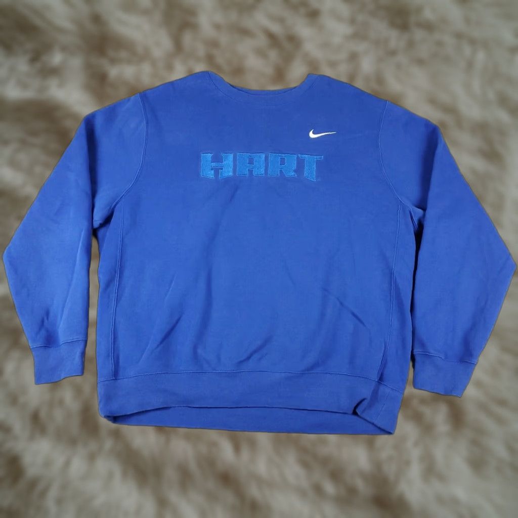 Nike Nike Sweater Pullover Mens Large Blue Solid Casual Sweatshirt Size US L / EU 52-54 / 3 - 1 Thumbnail
