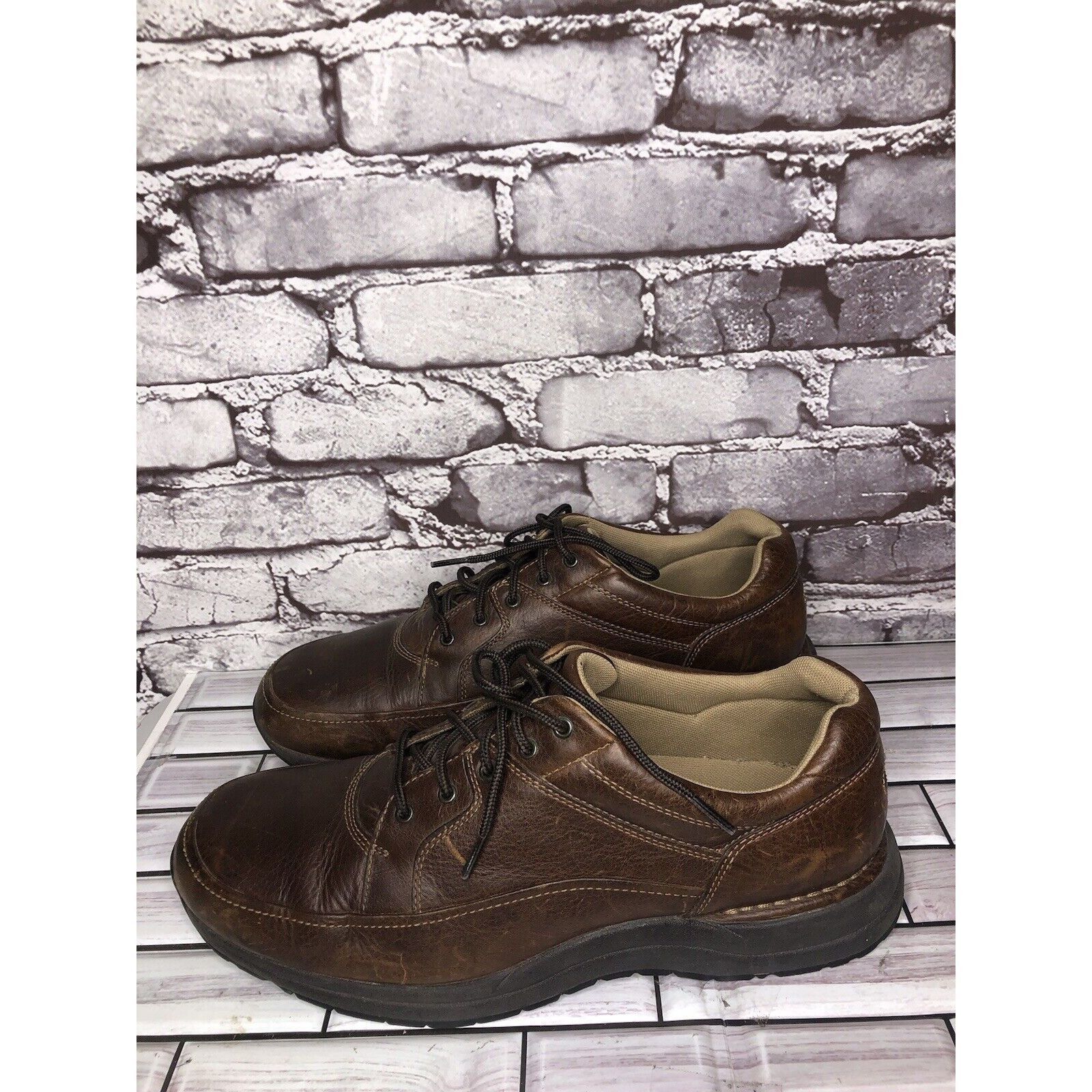 Rockport Rockport APM33603 Prowalker Brown Leather Walking Casual Sho Size US 11.5 / EU 44-45 - 12 Thumbnail