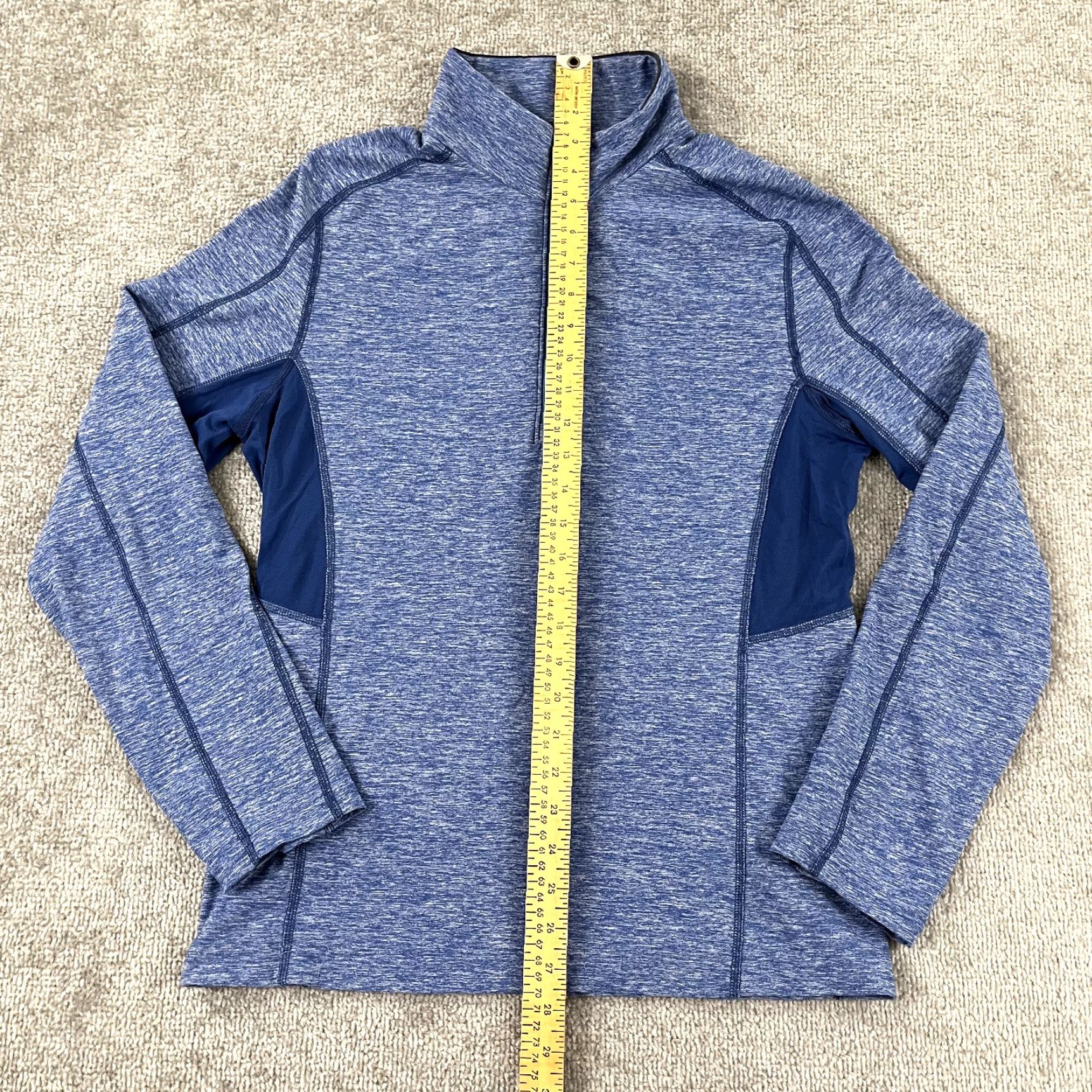 Lululemon LULULEMON Jacket Mens Small - Medium Surge 1/2 Zip Pullover Blue Golf Preppy L/S Size US M / EU 48-50 / 2 - 5 Thumbnail