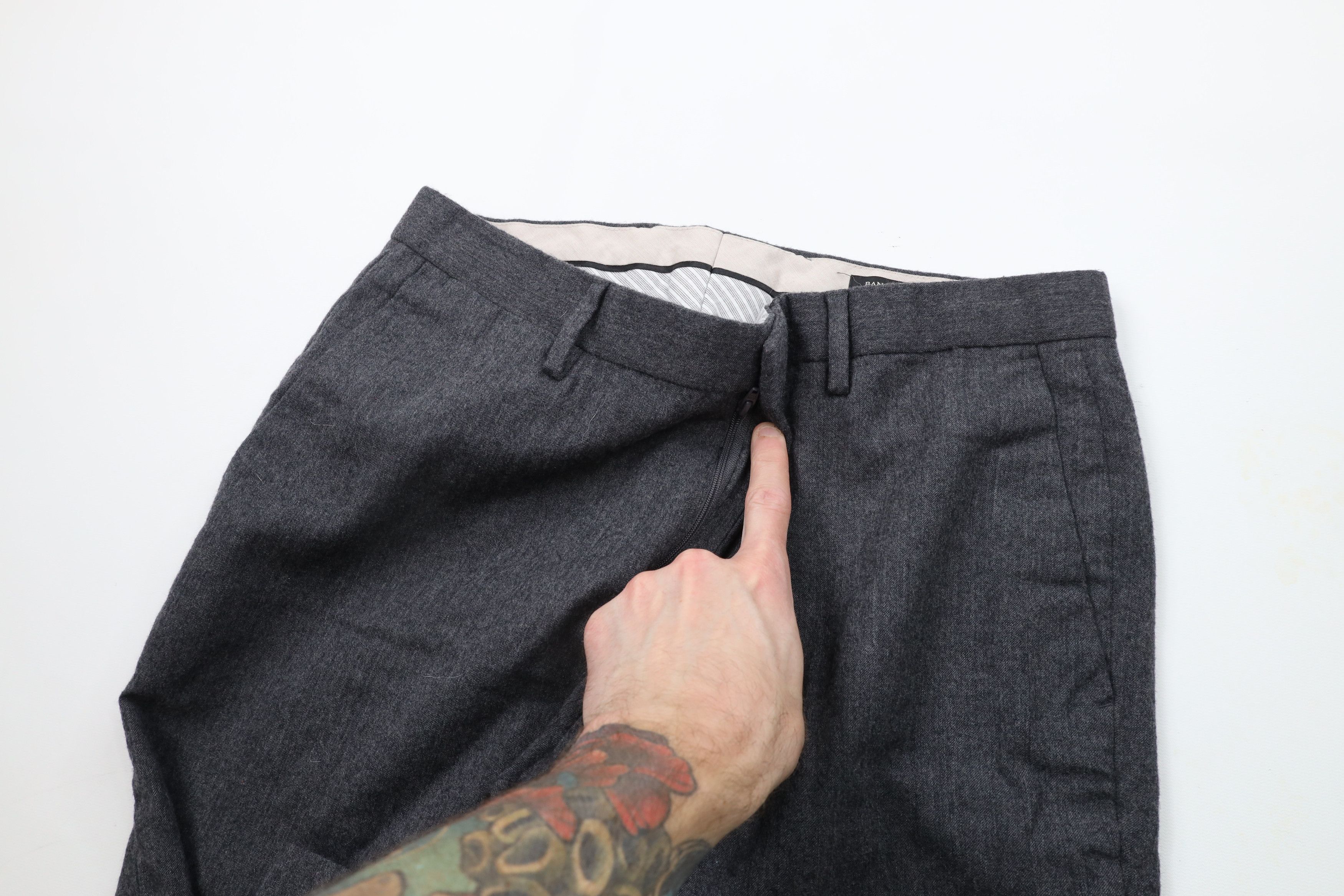 Banana Republic × Vintage Banana Republic Tailored Slim Fit Wool Chinos Pants Trousers Size US 32 / EU 48 - 6 Thumbnail