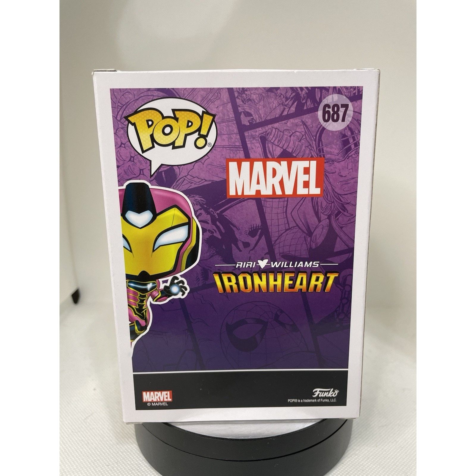 Marvel Comics Funko Pop! Ironheart (Chase) (Glows in the Dark) - PIAB #687 Size ONE SIZE - 5 Thumbnail