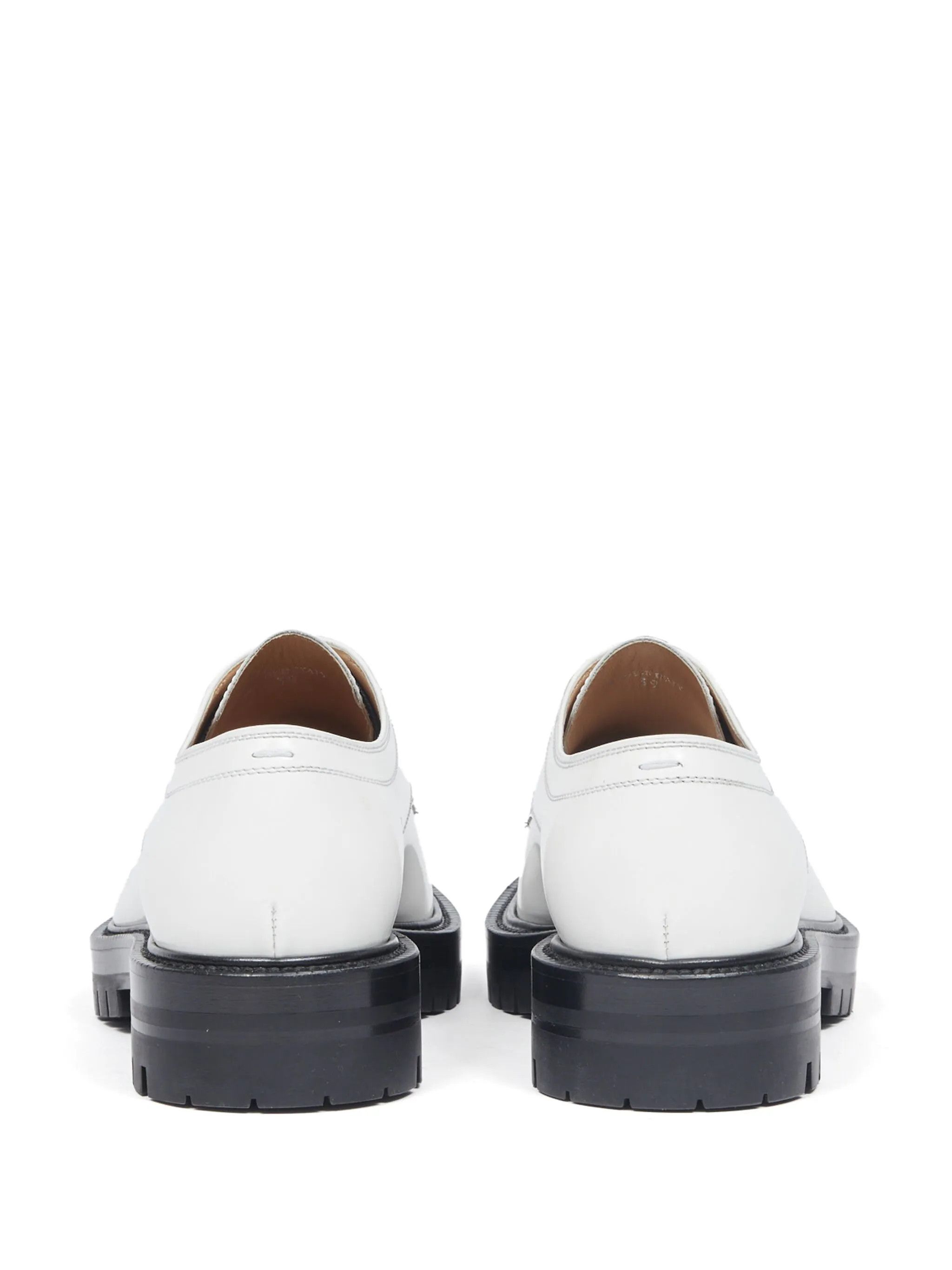 Maison Margiela o1w1db11225 Tabi Lace-up Derby Shoes in White Size US 11 / IT 41 - 3 Thumbnail