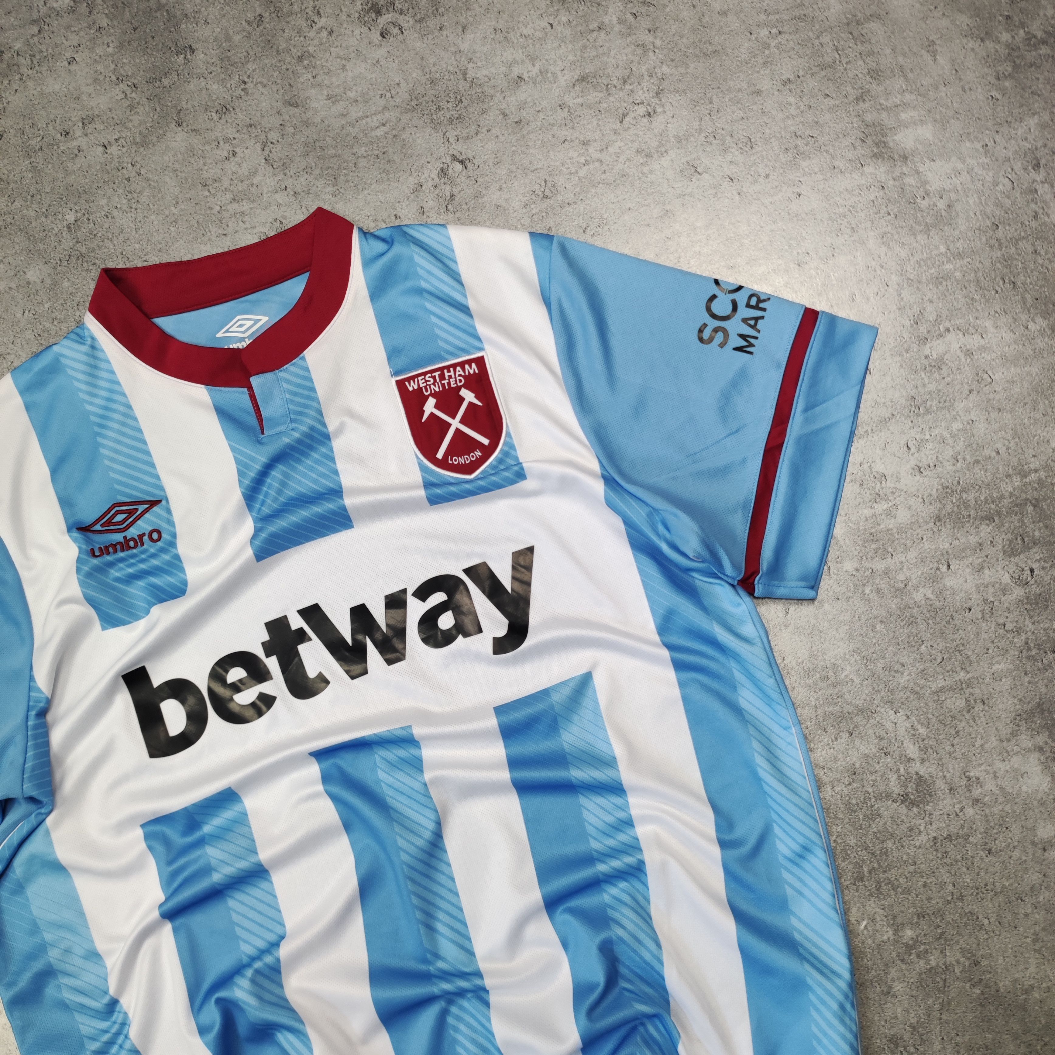 Other RARE West Ham United Football Umbro Away 2021 Jersey Size US XL / EU 56 / 4 - 3 Thumbnail