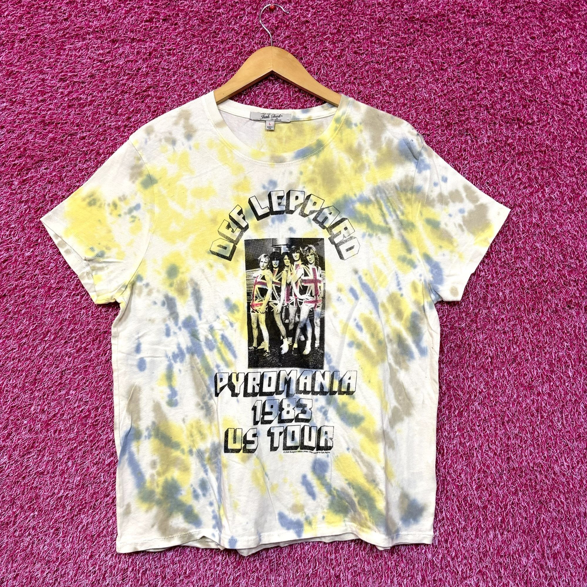 Def Leppard Def Leppard Pyromania 1983 US Tour Heavy Metal Tie Dye L Size US L / EU 52-54 / 3 - 1 Thumbnail