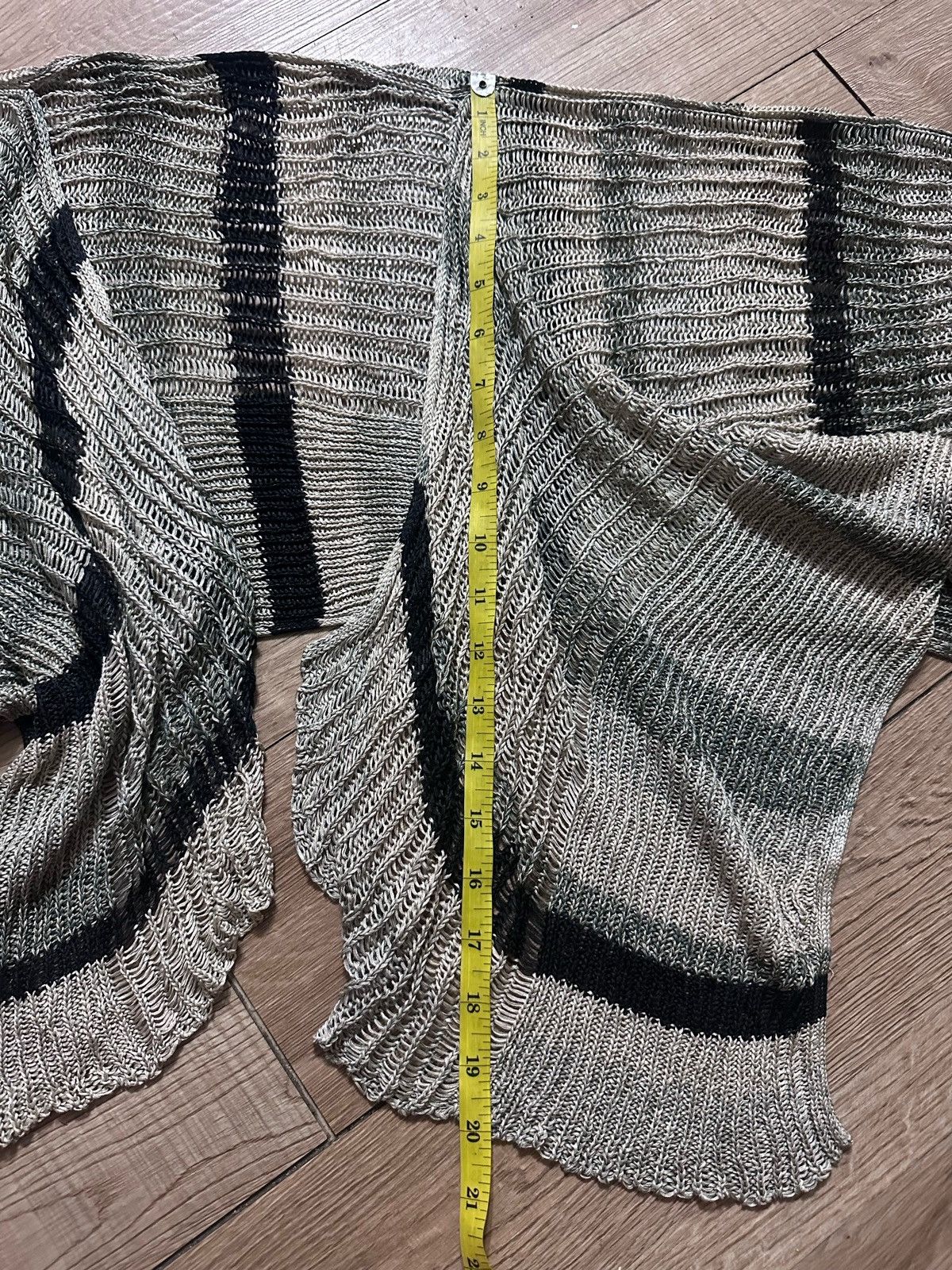 Hiroko Koshino Homme × Issey Miyake × Japanese Brand 🇯🇵 Hiroko Koshino pret a porter crochet Cropped cardigan Size US L / EU 52-54 / 3 - 6 Thumbnail