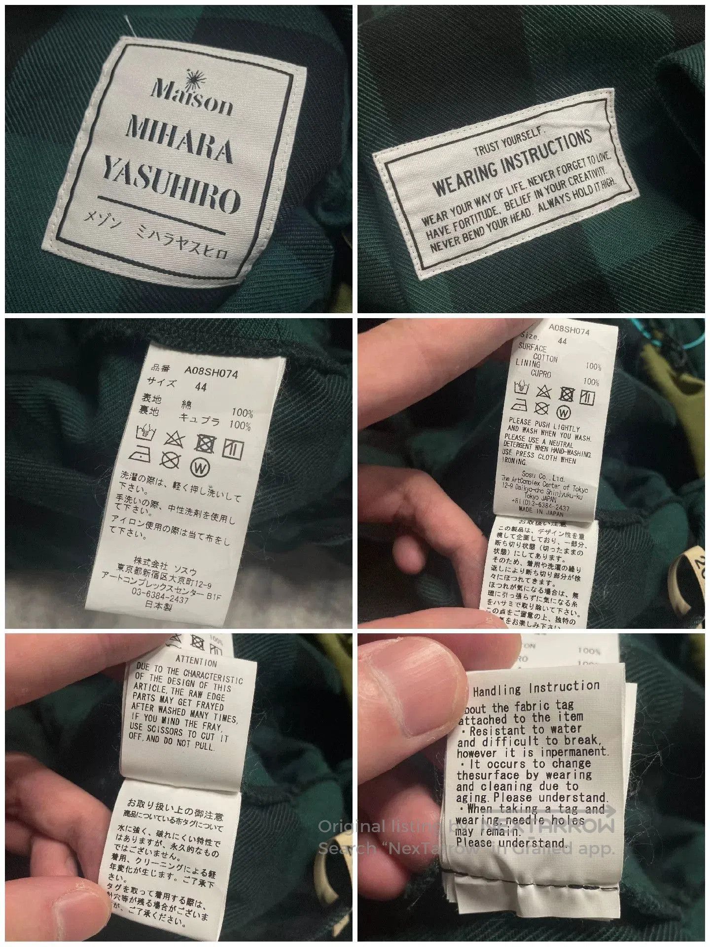 Maison MIHARA YASUHIRO Maison Mihara Yasuhiro Deconstructed Plaid Shirt. Size US S / EU 44-46 / 1 - 7 Thumbnail