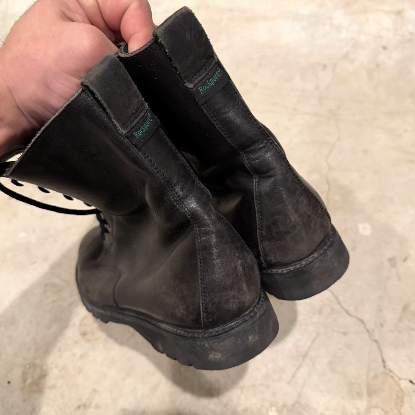 Rockport VINTAGE Rockport Leather Boots Lace Up womens Black 10 Combat Morflex Vibram 90s City Biker Comfort Boots Women Size US 10 / IT 40 - 7 Thumbnail