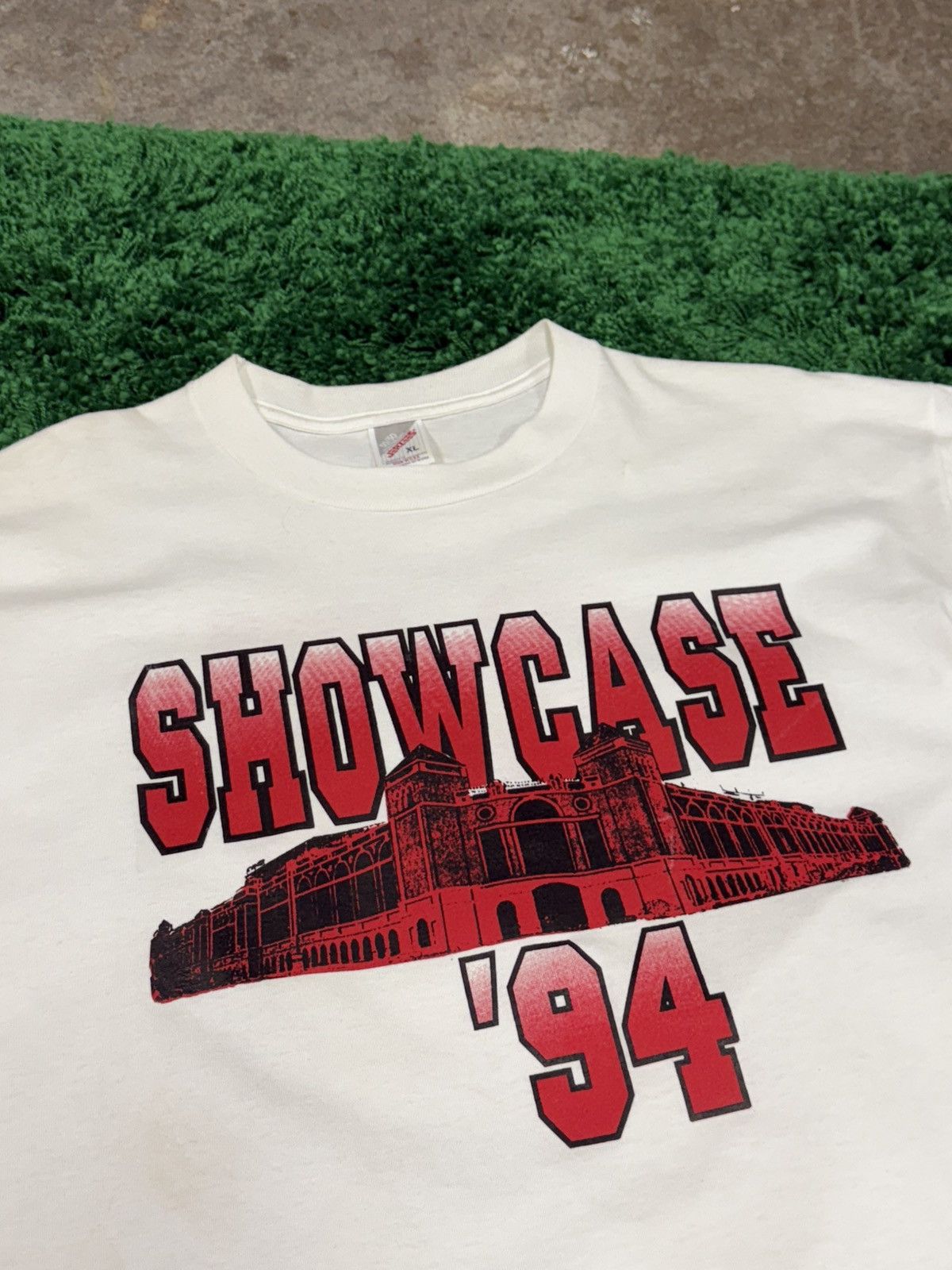 Vintage Showcase 1994 94 Colosseum Stadium Red Tee White XL Jerzees Size US XL / EU 56 / 4 - 2 Thumbnail