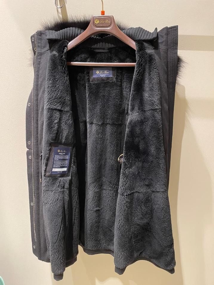 Loro Piana o1srvl11e0526 Icery Long Coat in Grey Size M / US 6-8 / IT 42-44 - 2 Thumbnail