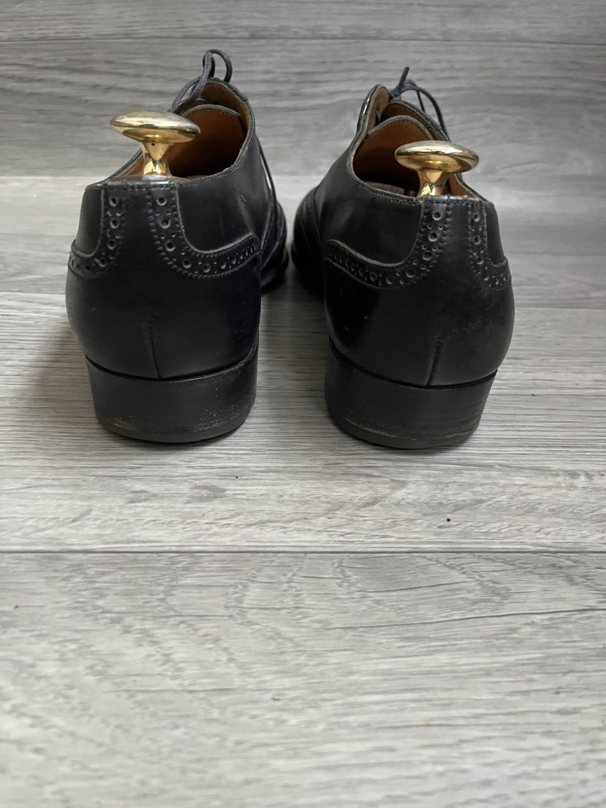 Jm Weston Wingtip Oxford Leather Shoes in Black, Men's (Size 9) — image 5 of 6