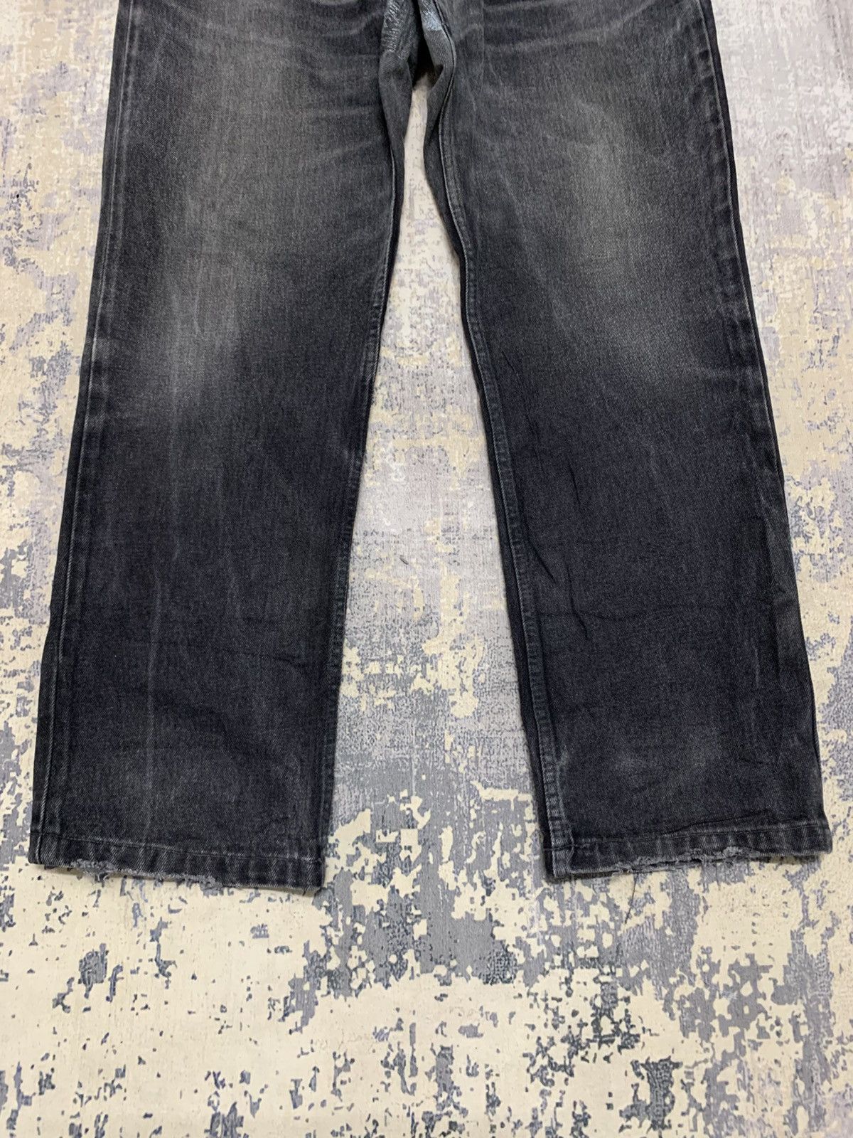 Levi's W34x29 Vintage Levis 501 Jean Black Wash Straight Fit Size US 36 / EU 52 - 3 Thumbnail
