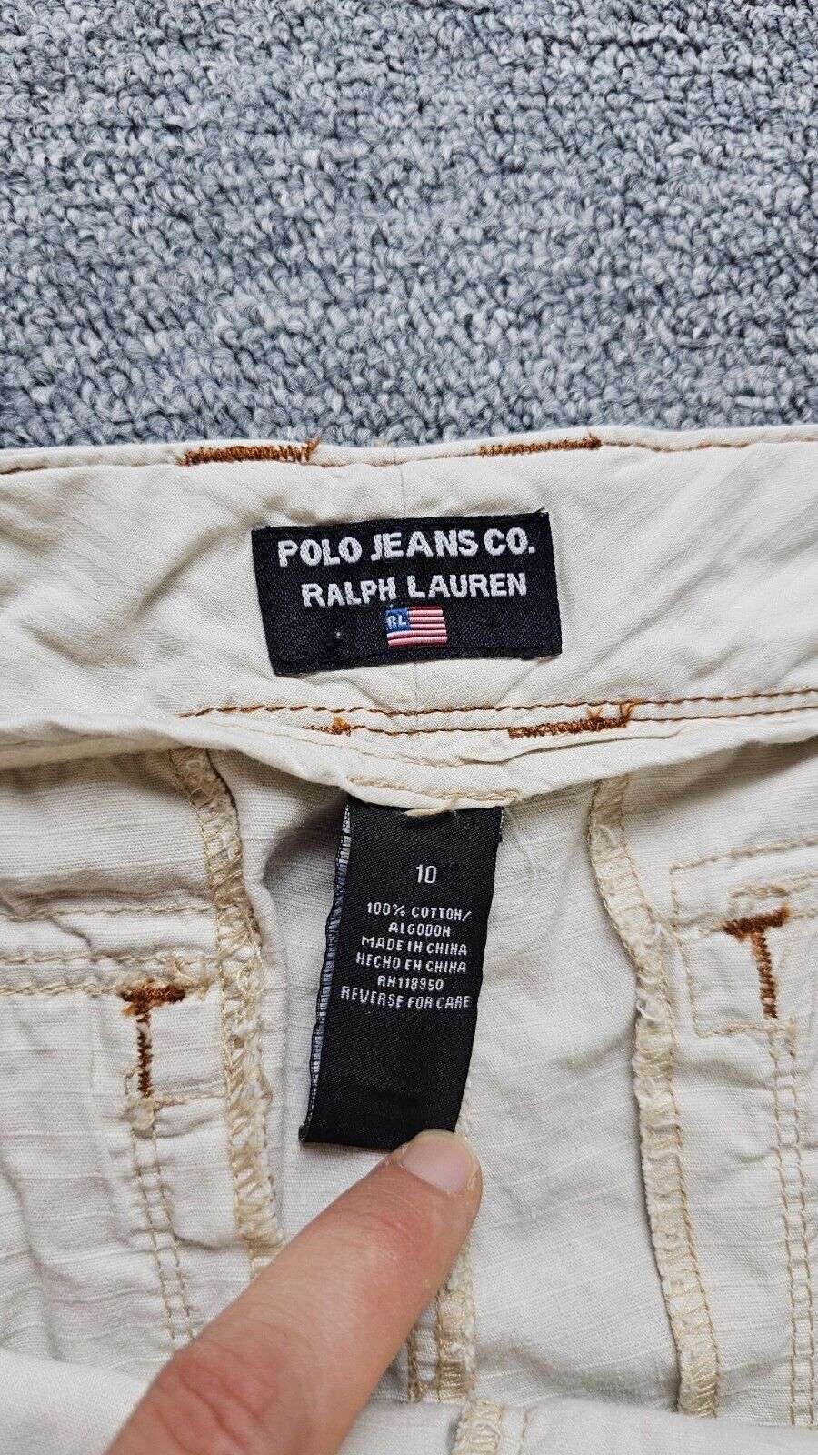 Polo Ralph Lauren Vintage Y2K Polo Ralph Lauren Cargo Capri Utility Pants 10 Size 32" / US 10 / IT 46 - 5 Thumbnail