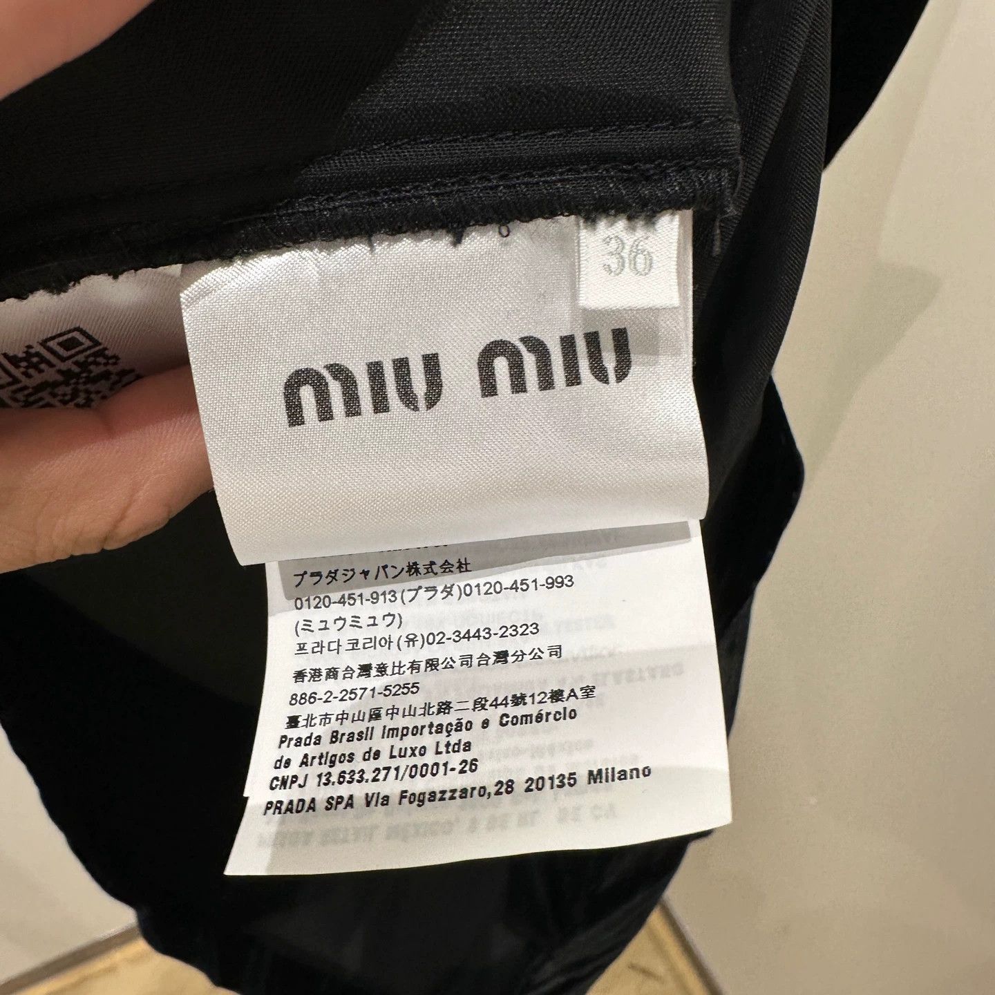 Miu Miu MIU MIU women's apr70 velvet slogan waist dress 36 Size XS / US 0-2 / IT 36-38 - 4 Thumbnail