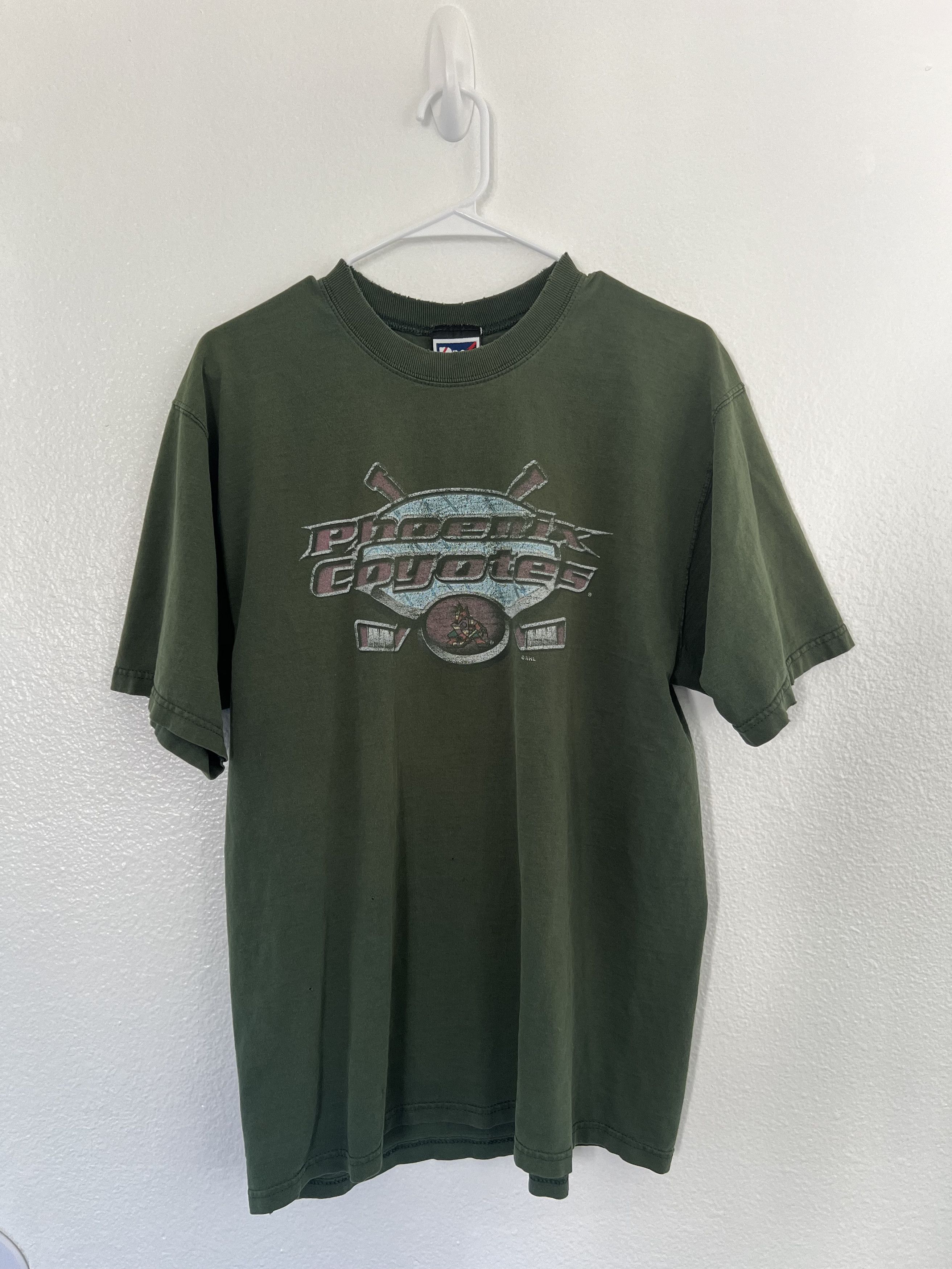 NHL × Vintage 90s Vintage NHL Pheonix Coyotes T Shirt Size US L / EU 52-54 / 3 - 1 Thumbnail