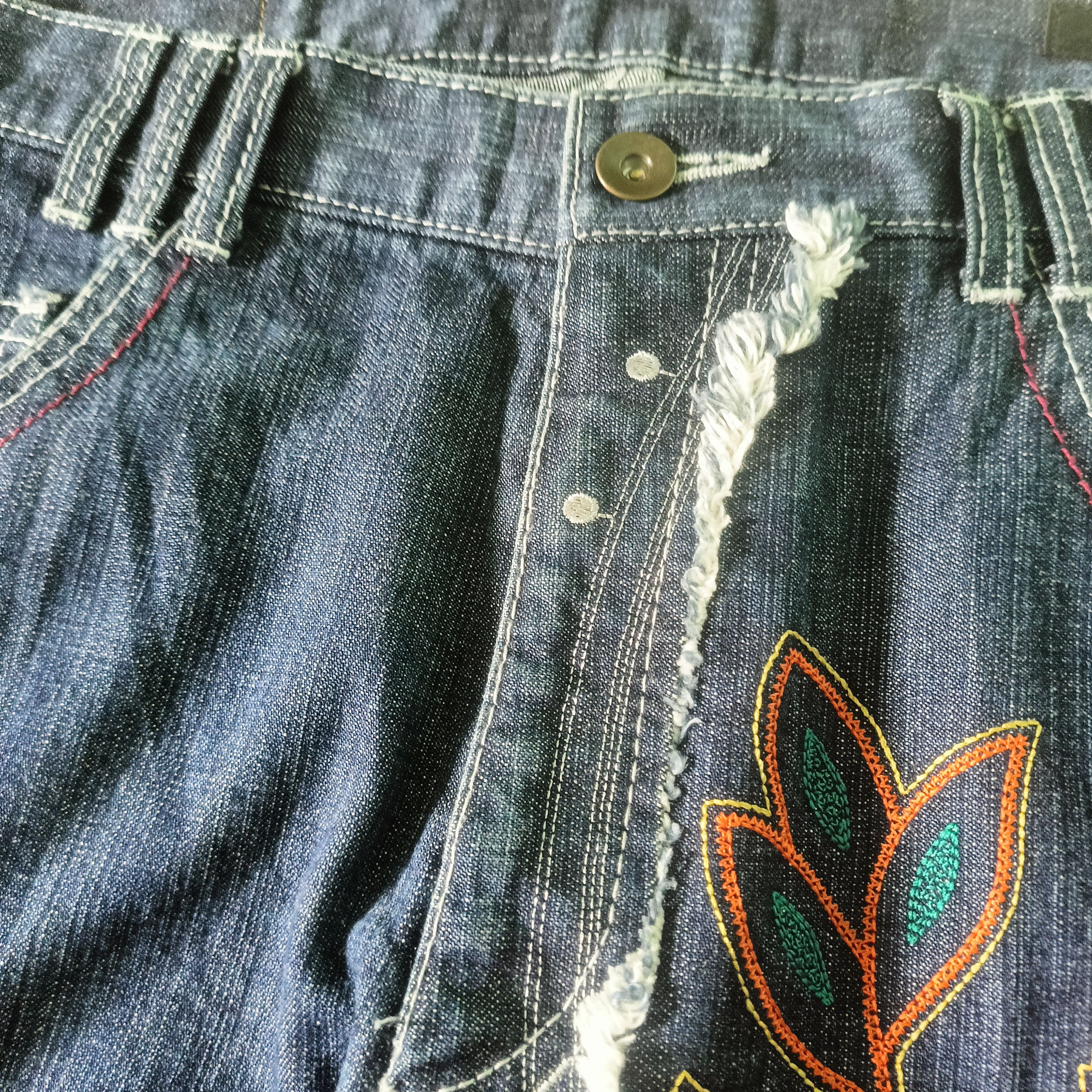 Japanese Brand Rare Embroidery A2 Japanese Design Jeans Size US 32 / EU 48 - 5 Thumbnail