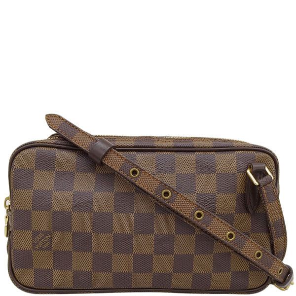 image of Louis Vuitton 2007 Made Canvas Damier Marly Bandouliere Brown, Women's