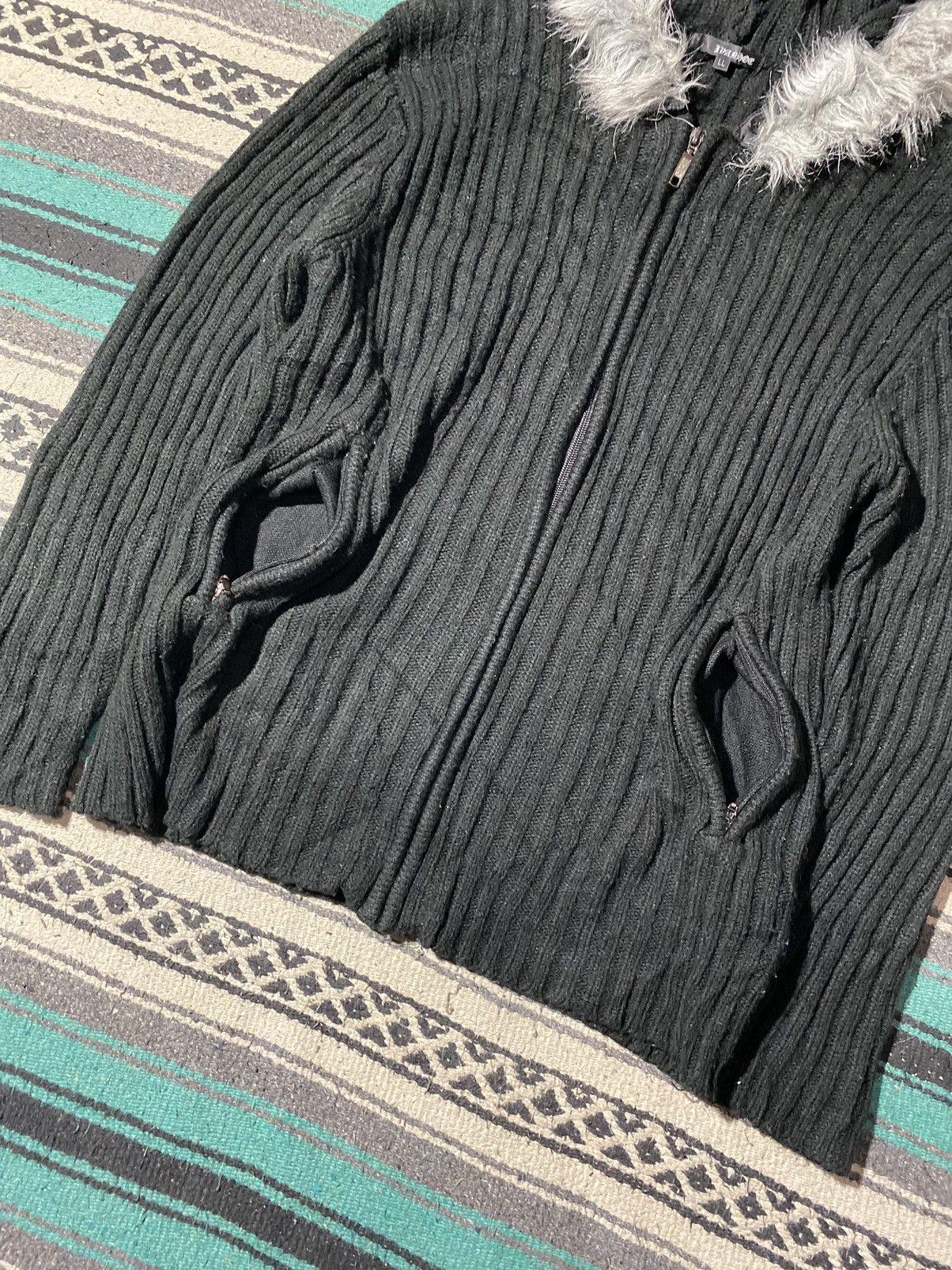 If Six Was Nine 2000s Ivanihoe - Vkei Grunge Knit Zipper Hoodie Size US M / EU 48-50 / 2 - 9 Thumbnail