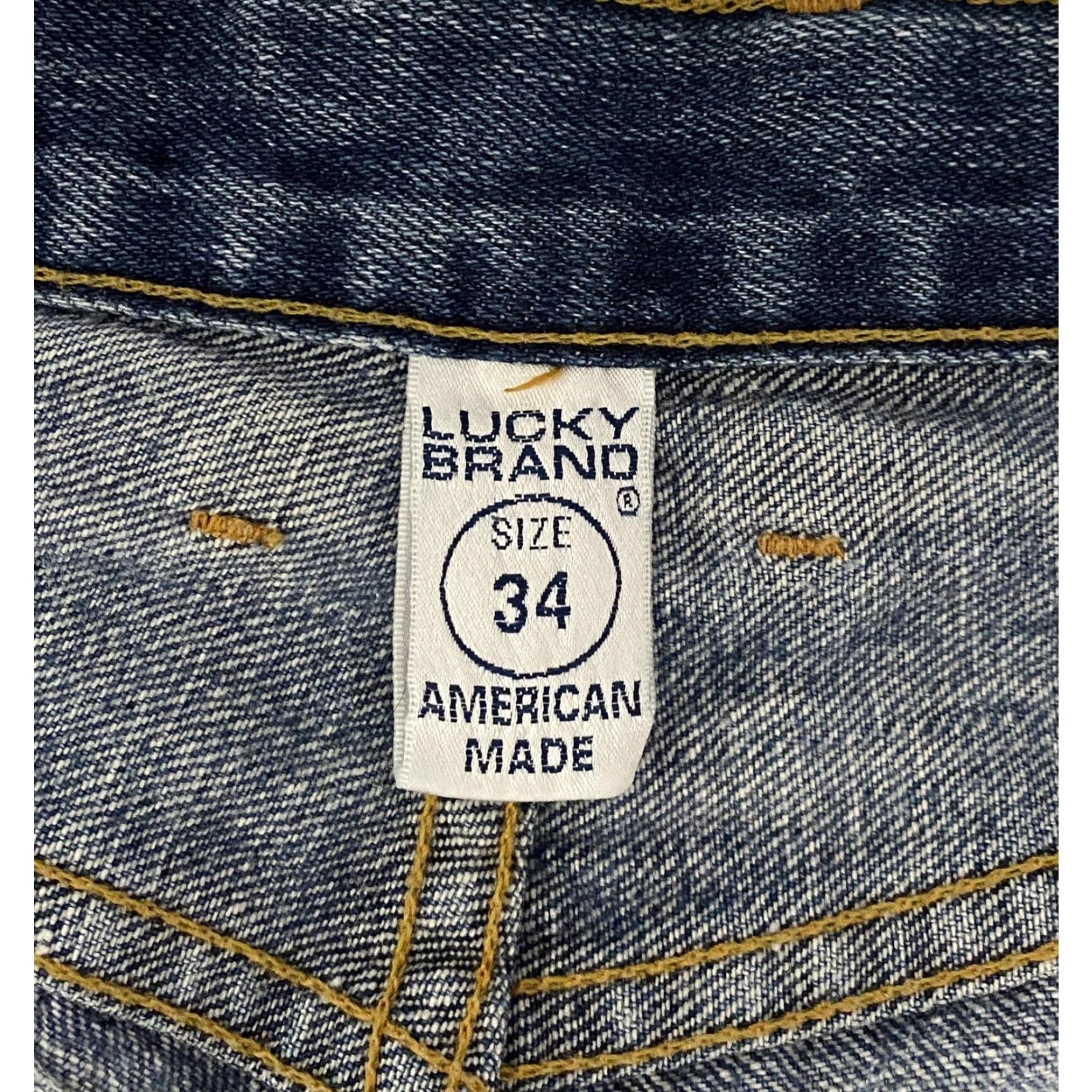 Lucky Brand LUCKY BRAND Gene Montesano Jeans Mens 34 Blue Classic Relax Straight 5-Pocket Denim USA Size US 34 / EU 50 - 7 Thumbnail