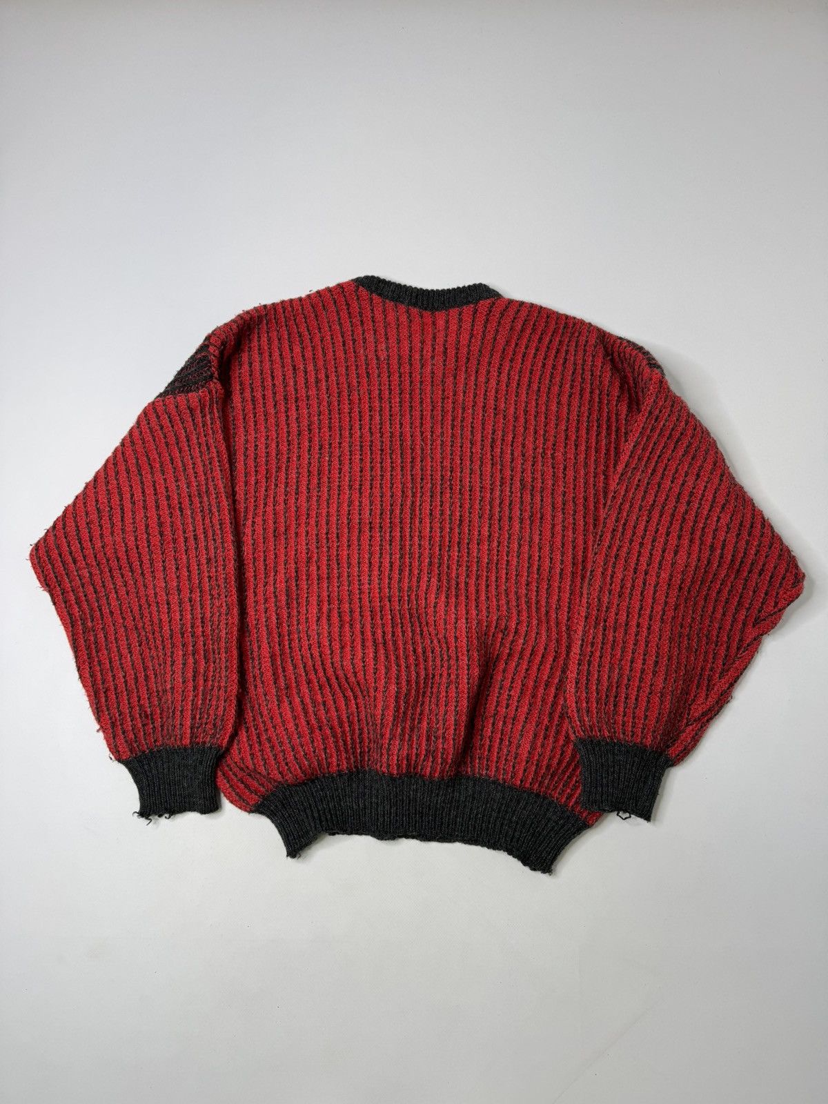 Vintage Vintage red ribbed wool blend sweater knit swag y2k japanese Size US M / EU 48-50 / 2 - 5 Thumbnail