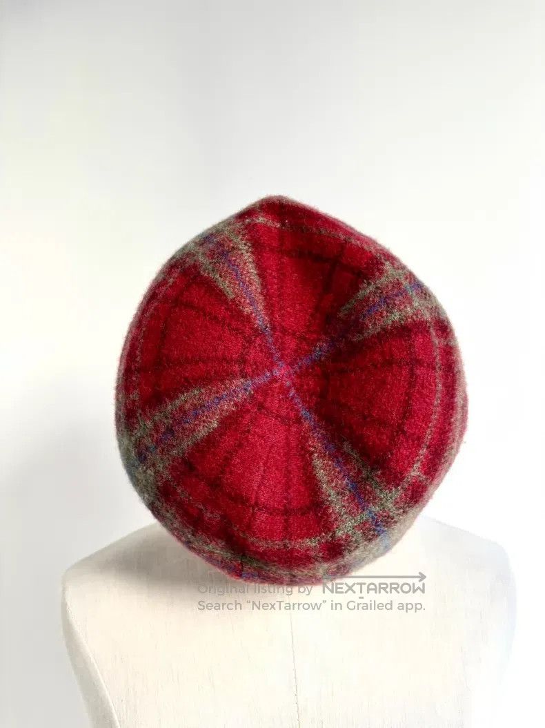 Vivienne Westwood Vivienne Westwood Second-hand red checkered Saturn beret Size ONE SIZE - 3 Thumbnail