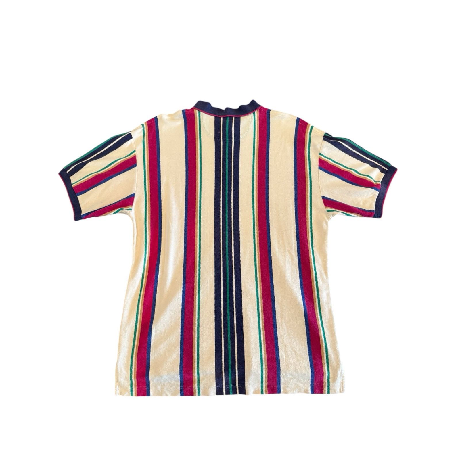 Izod IZOD 90s Mens Size XL Polo Stripe Collard Shirt Short Sleeve Size US XL / EU 56 / 4 - 6 Thumbnail