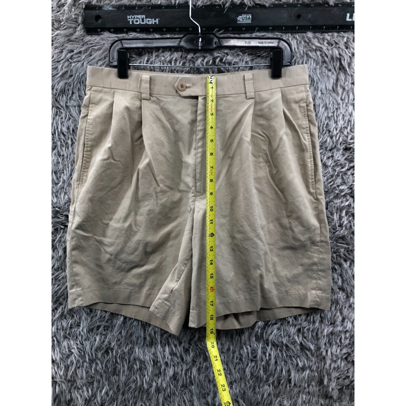 Hogan Ben Hogan Beige Flat Front Performance Chino Shorts Men's 34 Shirt? Size US 34 / EU 50 - 3 Thumbnail