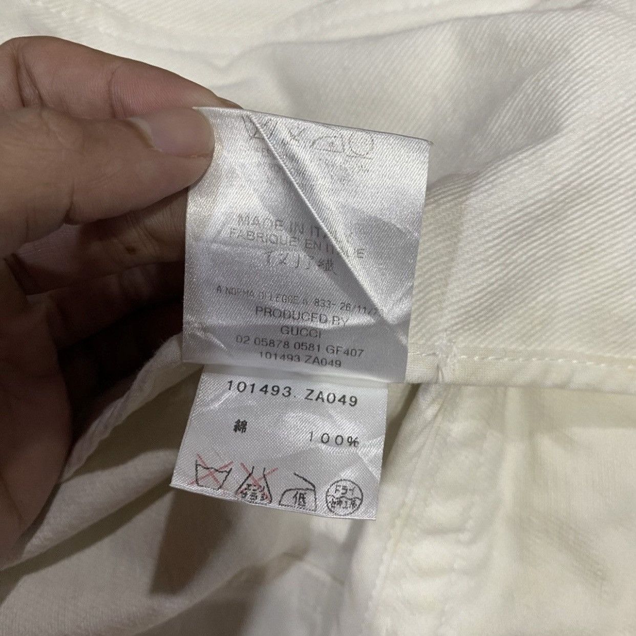 Gucci Archival Gucci White Cotton Denim Cropped Jacket IT 42 (M) Size M / US 6-8 / IT 42-44 - 14 Thumbnail