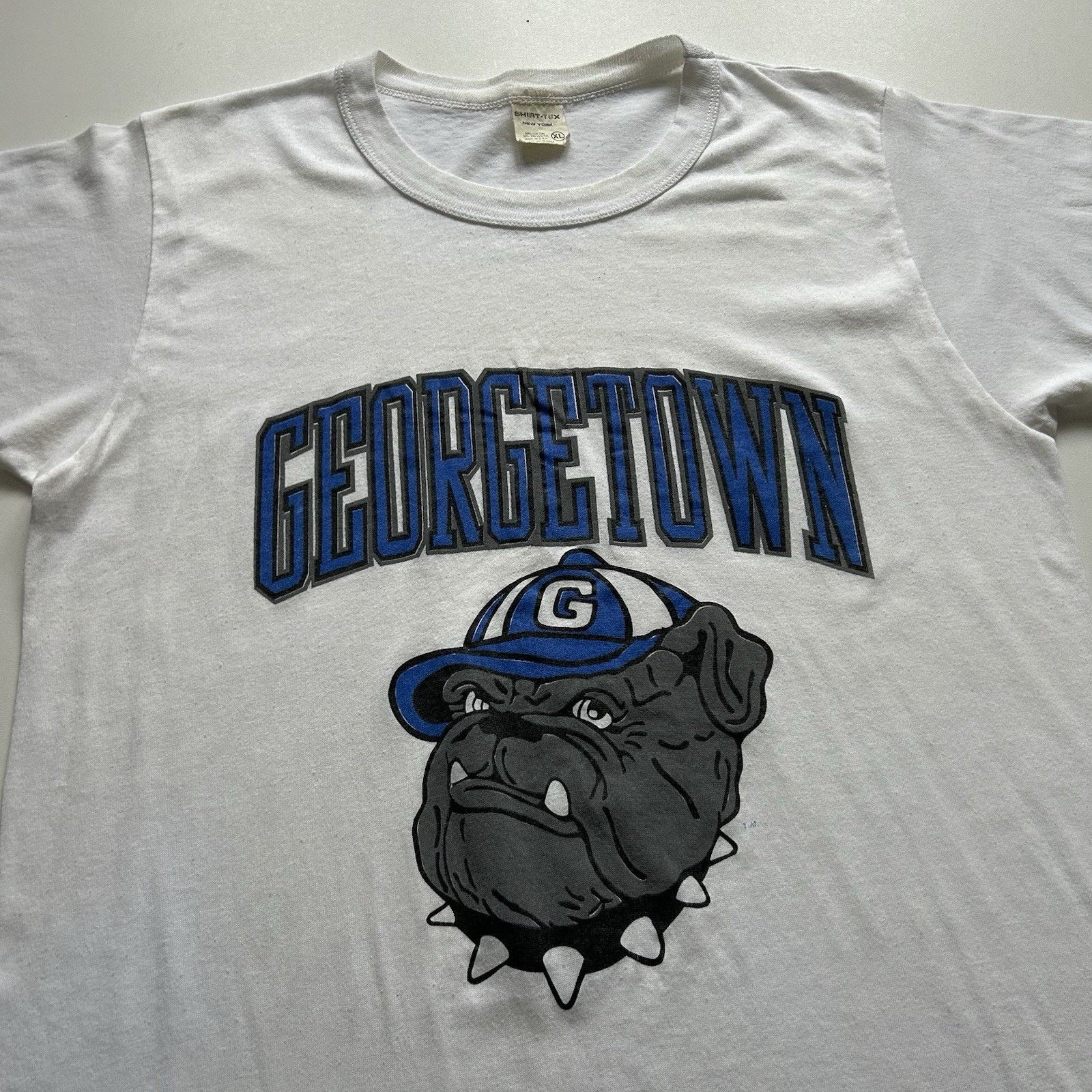 NCAA Vintage Georgetown Hoyas T-Shirt Medium 90s NCAA Made In USA Size US M / EU 48-50 / 2 - 2 Thumbnail