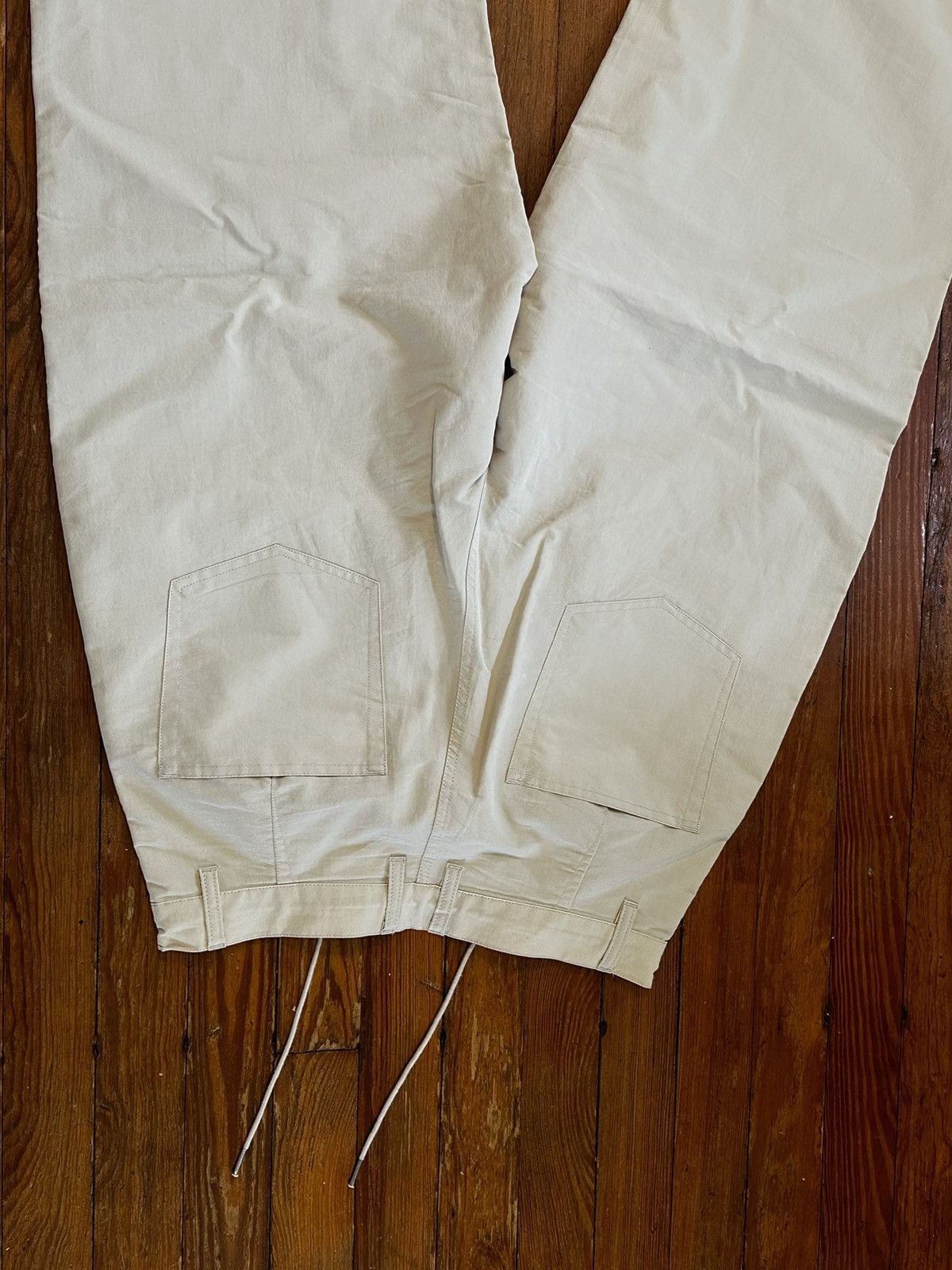 Uniform Bridge UNIFORM BRIDGE White Wide-Leg Trousers Size: 34 (tagged) Size US 30 / EU 46 - 9 Thumbnail