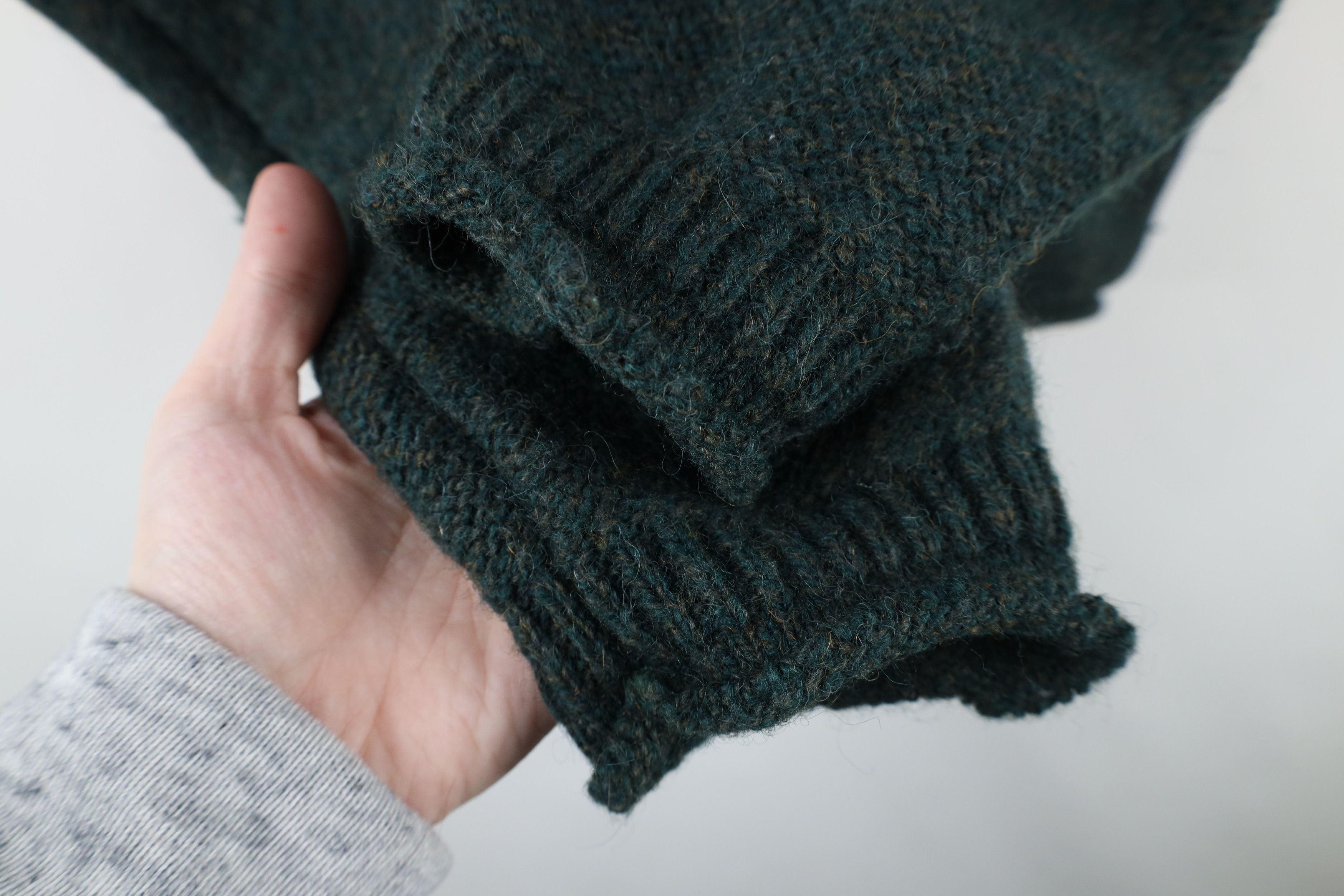 Vintage × Woolrich Woolen Mills Vintage 90s Woolrich Wool Blend Marled Sweater Green USA Size S / US 4 / IT 40 - 4 Thumbnail