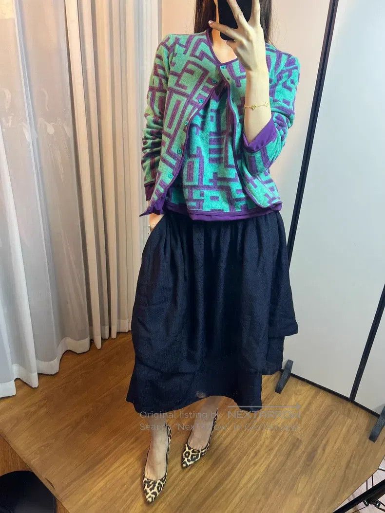 Comme des Garcons Comme Des Garcons size XS Double-Layered Deep Blue Oversiz Size 23" - 9 Thumbnail
