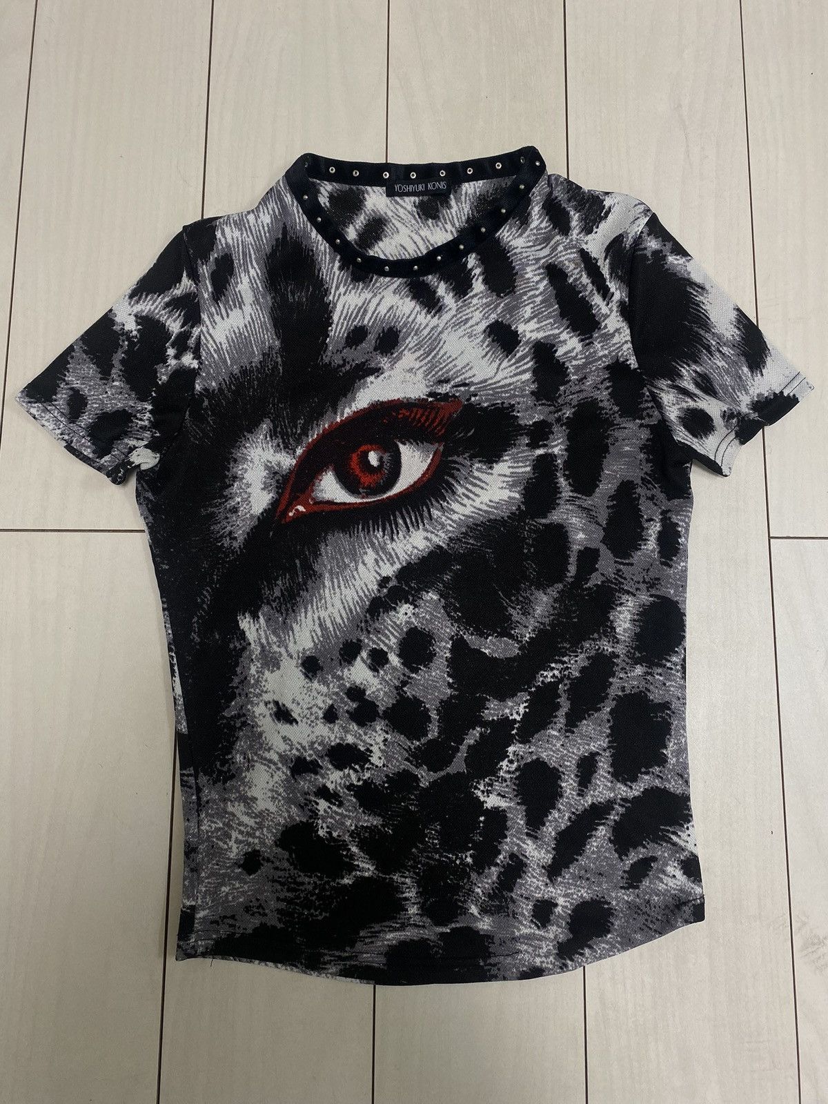 Yoshiyuki Konishi 1996 leopard print mesh top Size US S / EU 44-46 / 1 - 1 Thumbnail