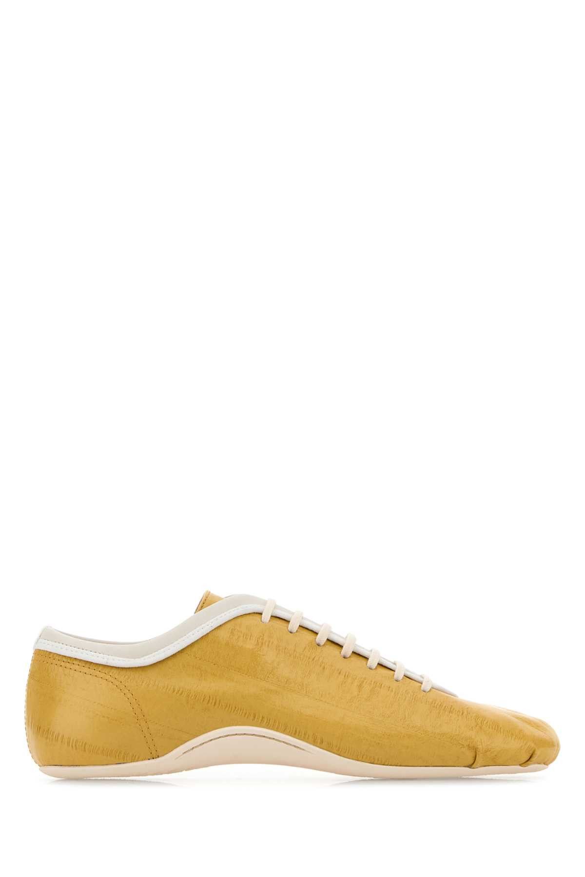 Dries Van Noten Yellow Leather Sneakers Size US 8 / IT 38 - 1 Thumbnail