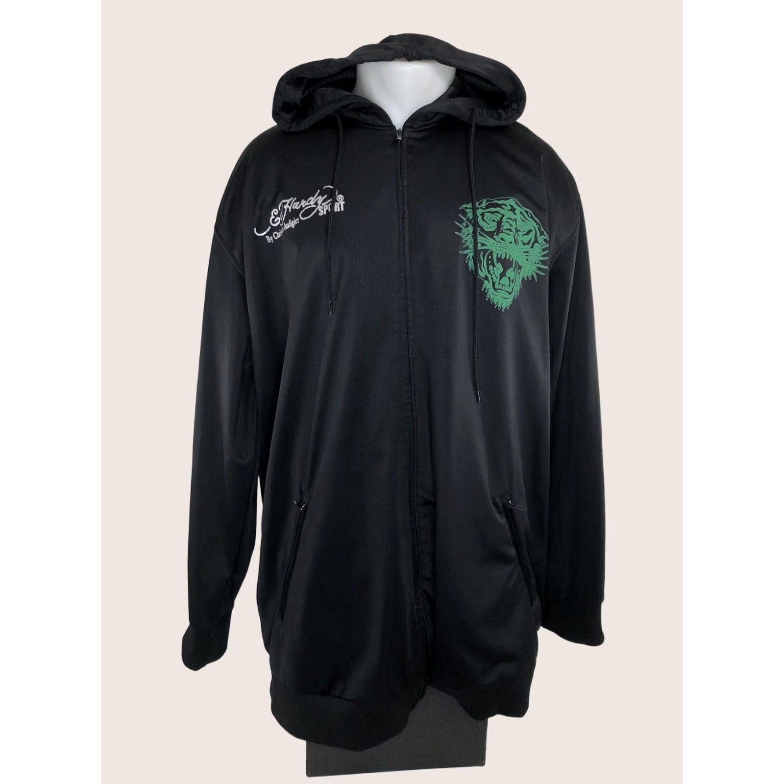 Ed Hardy ED HARDY / CHRISTIAN AUDIGIER Embroidered TIGER Mens 2XL Hoodie Jacket Size US XXL / EU 58 / 5 - 1 Thumbnail