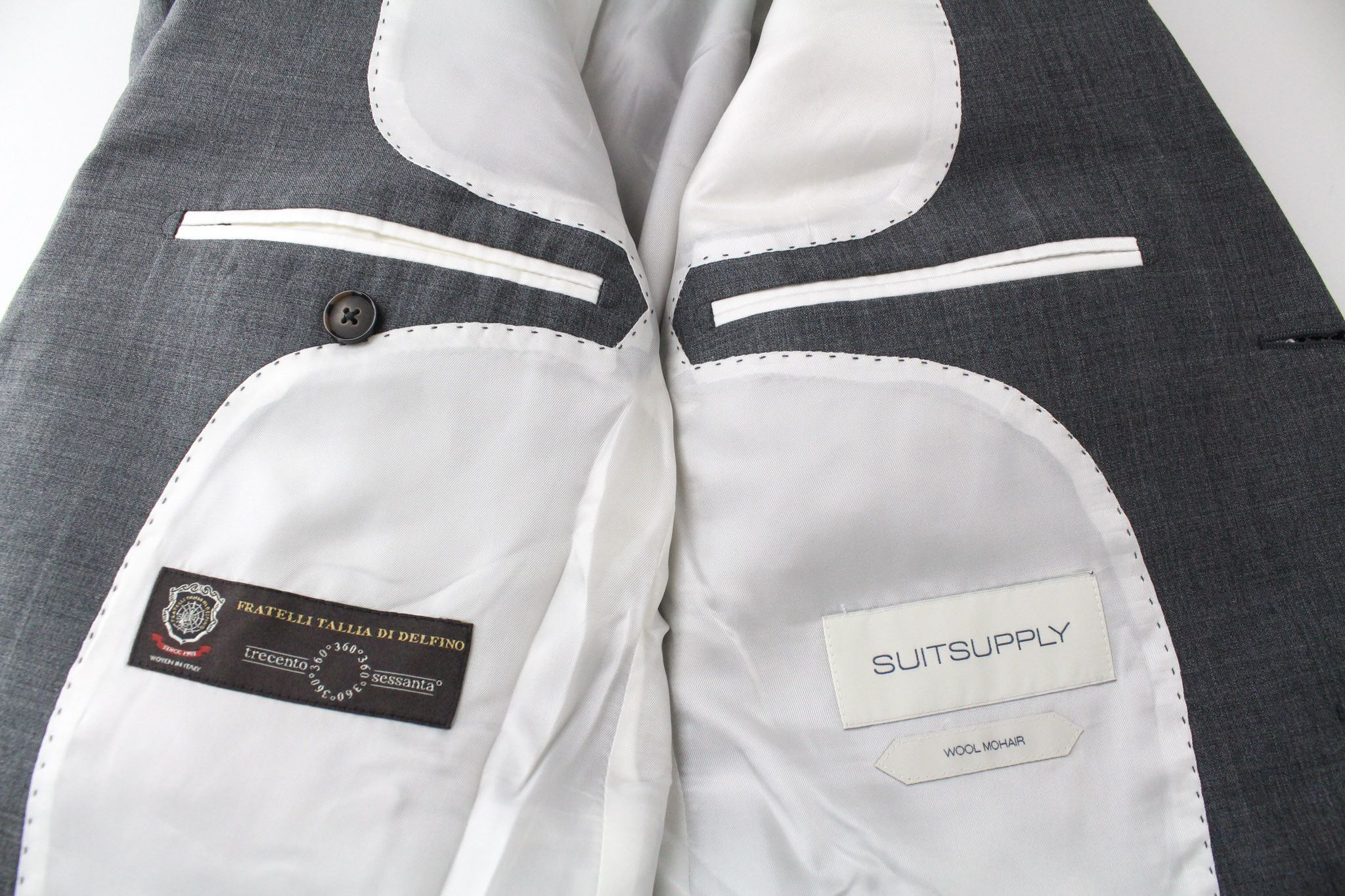 Suitsupply WASHINGTON UK36R Grey 2-Piece Extra Slim Wool 72241 Size 36R - 5 Thumbnail