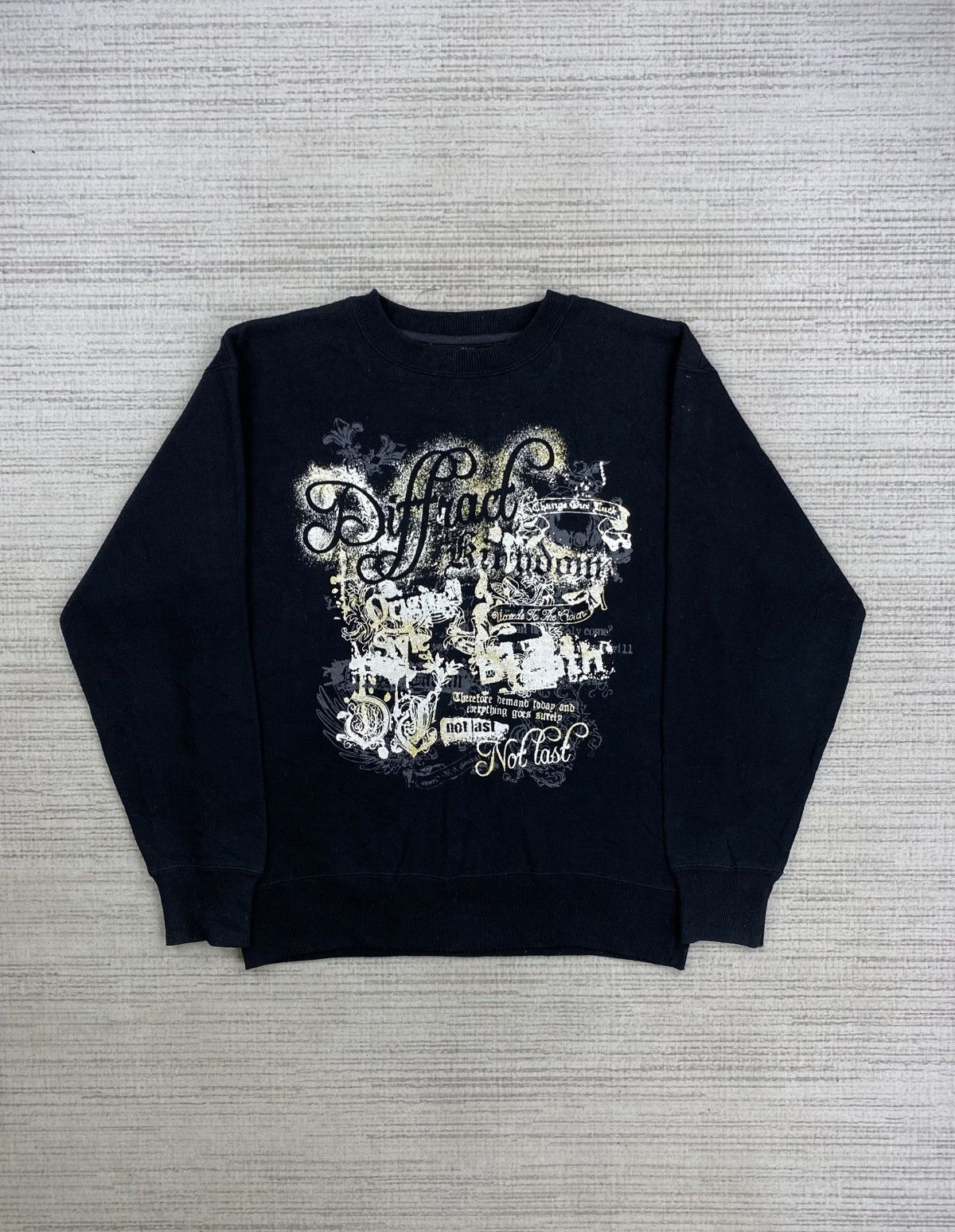 Affliction × Japanese Brand × Vintage Vintage Beaumere Japan Poem Printed Sweatshirt Size US M / EU 48-50 / 2 - 1 Thumbnail