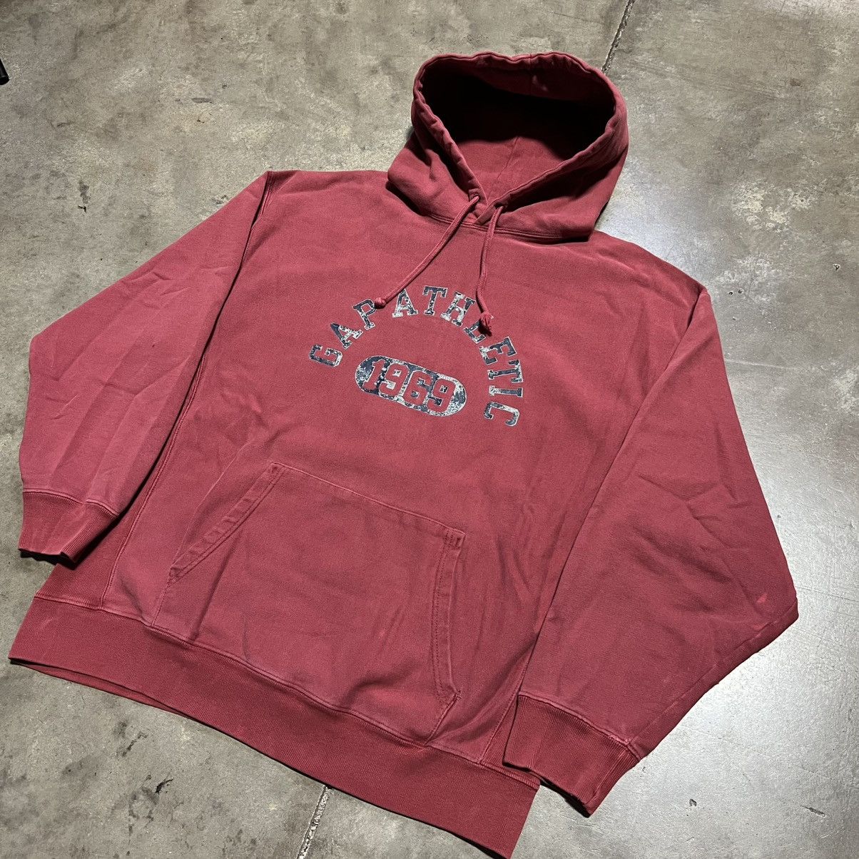 Gap Vintage Gap Athletic Hoodie Sweatshirt Reverse Weave Y2K Size US L / EU 52-54 / 3 - 2 Thumbnail