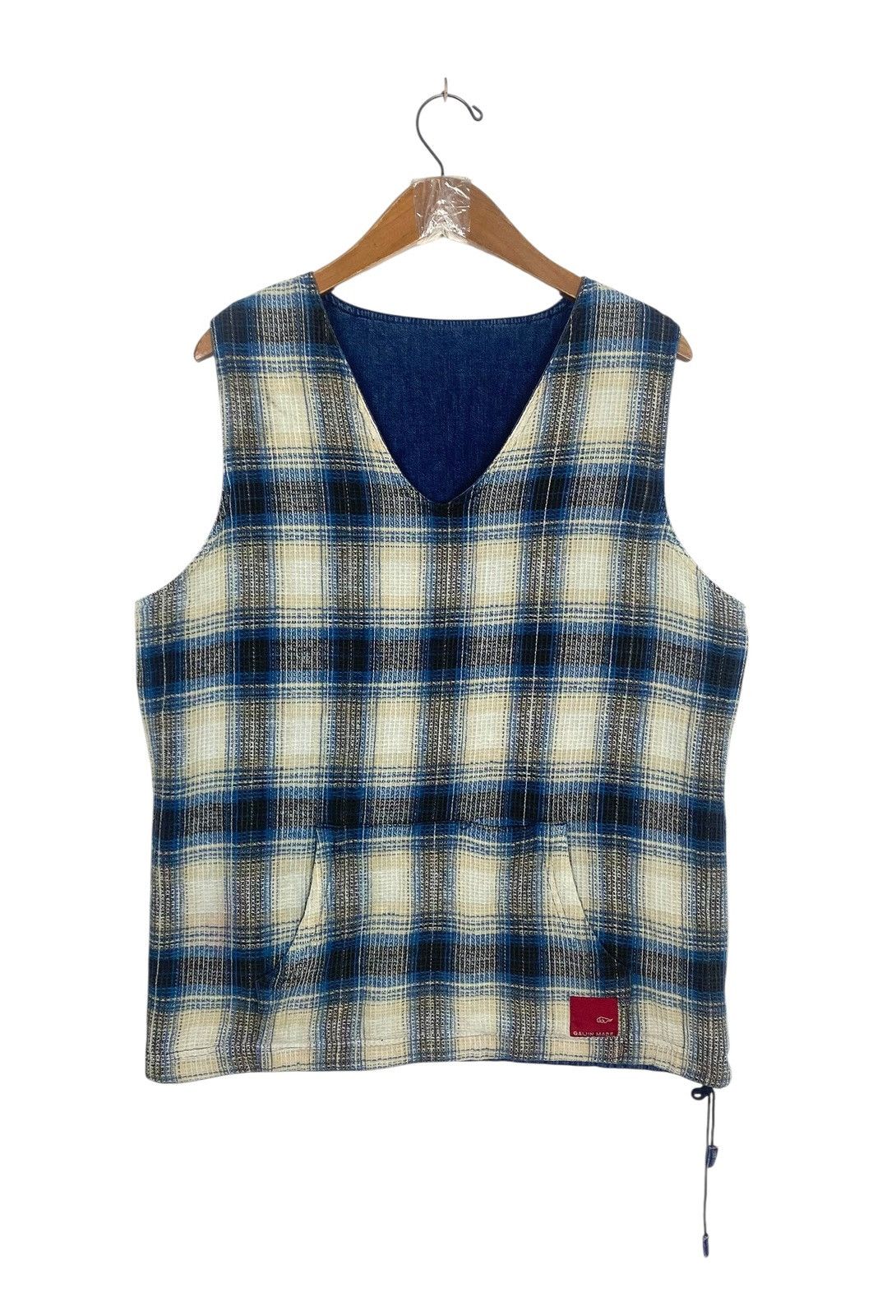Japanese Brand Rare‼️ Vintage Gaijin Made Denim Vest Reversible Japan Size US S / EU 44-46 / 1 - 5 Thumbnail