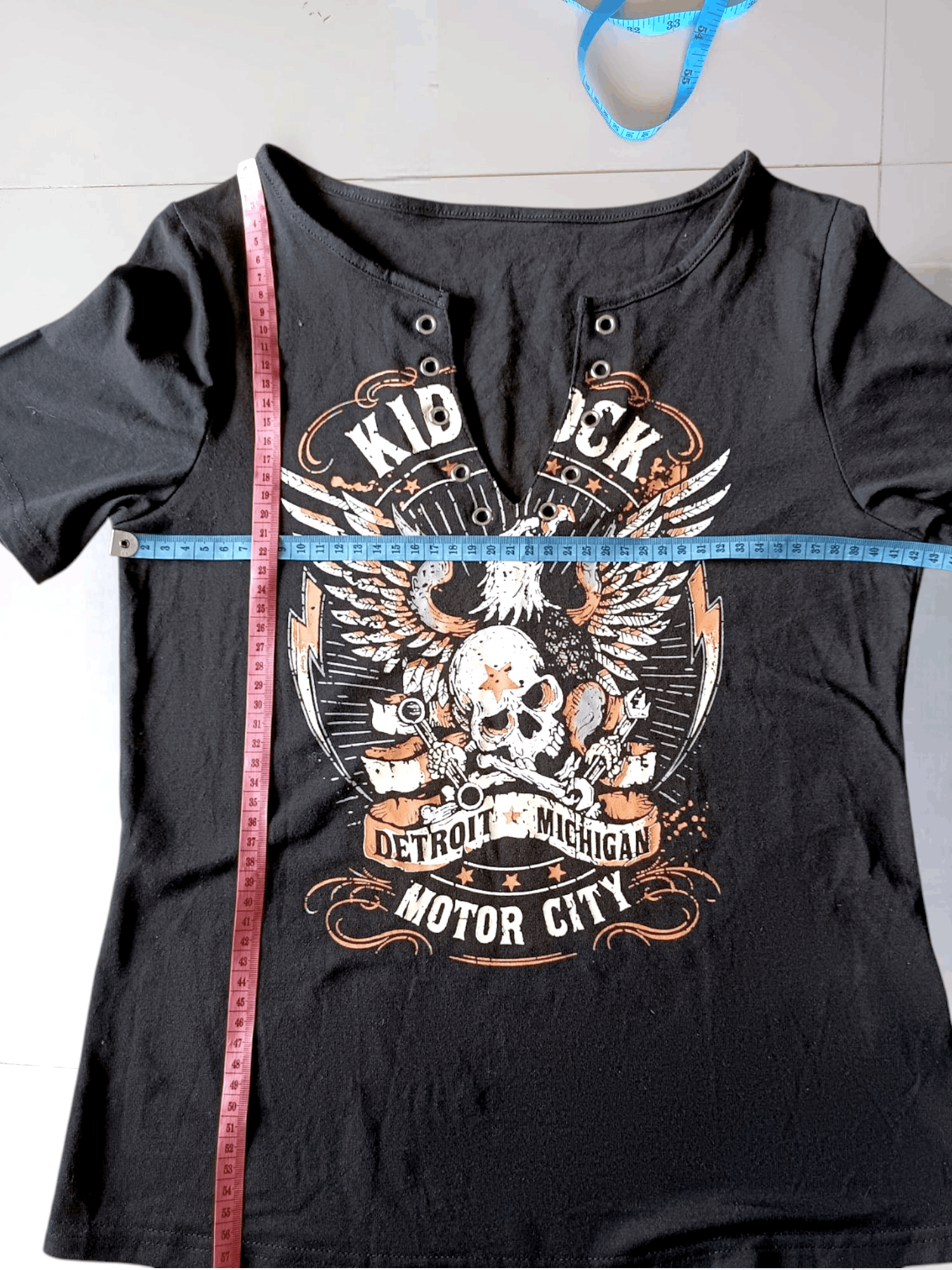 Shein SHEIN Skull Detroit Michigan metro city Tee Size US M / EU 48-50 / 2 - 5 Thumbnail