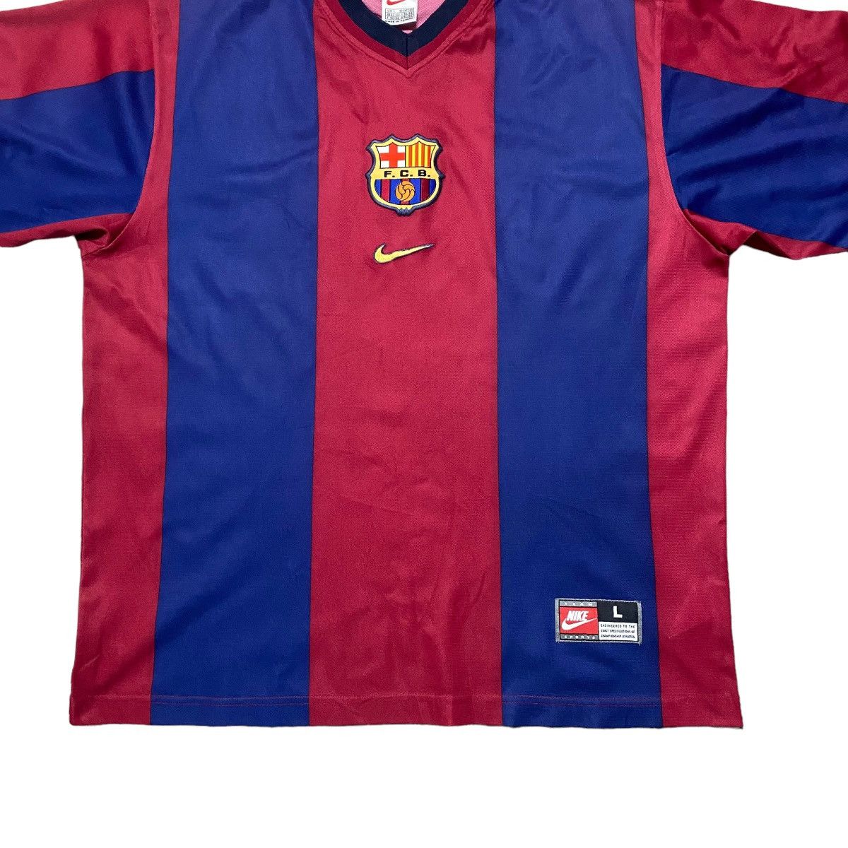 Vintage Vintage Fc Barcelona Jersey Home 1998 Size US L / EU 52-54 / 3 - 6 Thumbnail