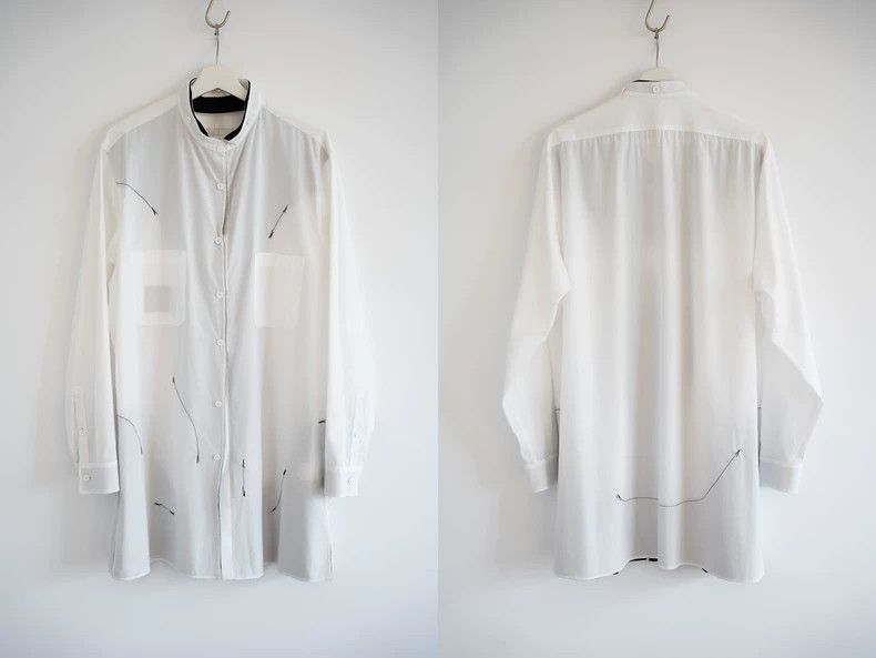 Yohji Yamamoto Yohji Yamamoto 23aw black and white panel reversible shirt Size US XL / EU 56 / 4 - 3 Thumbnail