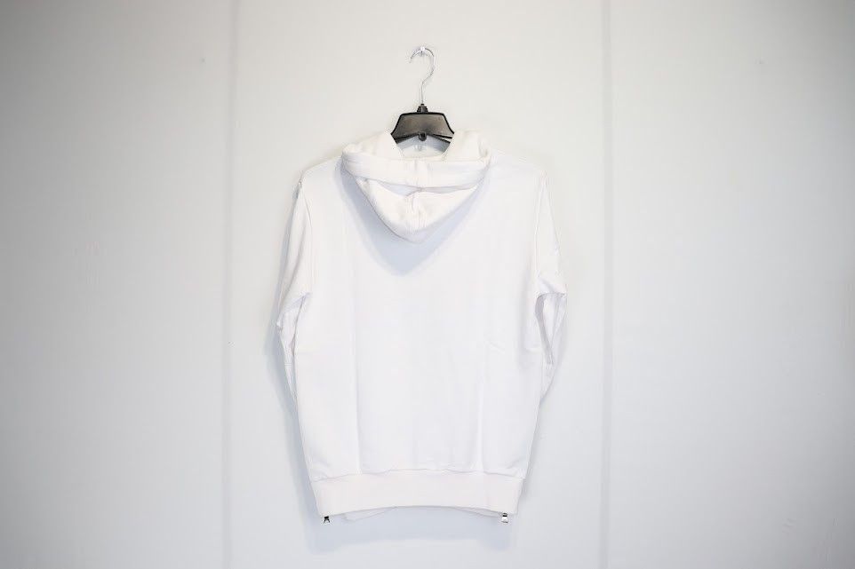 Balmain o1rshd1 Exploring Print Hoodie in White Size US M / EU 48-50 / 2 - 5 Thumbnail