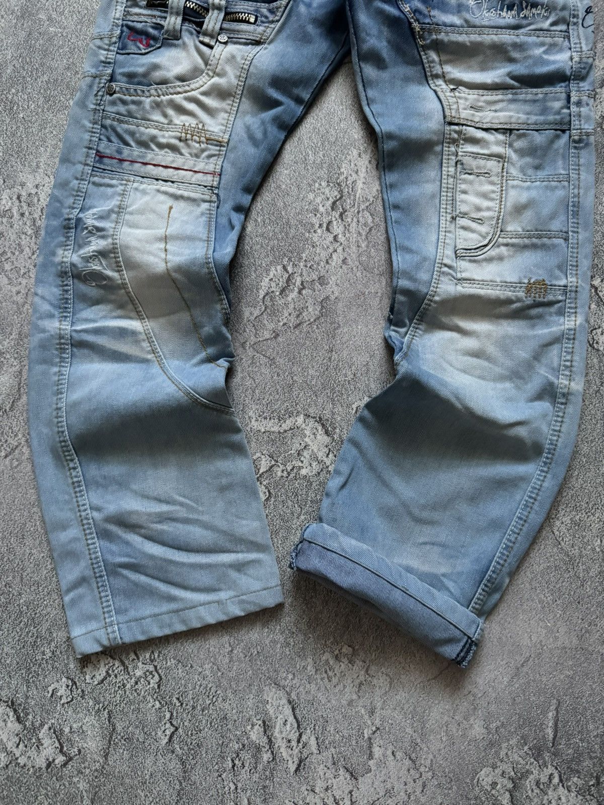 Japanese Brand Japrag 29 by okishana samoki denim cargo pant trouser Jean Size US 29 - 2 Thumbnail