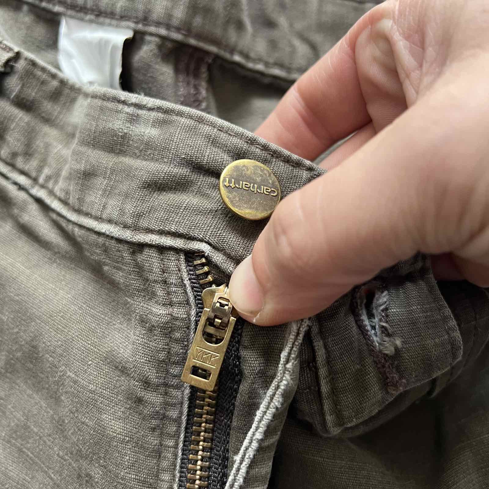Carhartt Carhartt double knee cargo thrashed faded 90s y2k Sz 34X32 Size US 34 / EU 50 - 8 Thumbnail