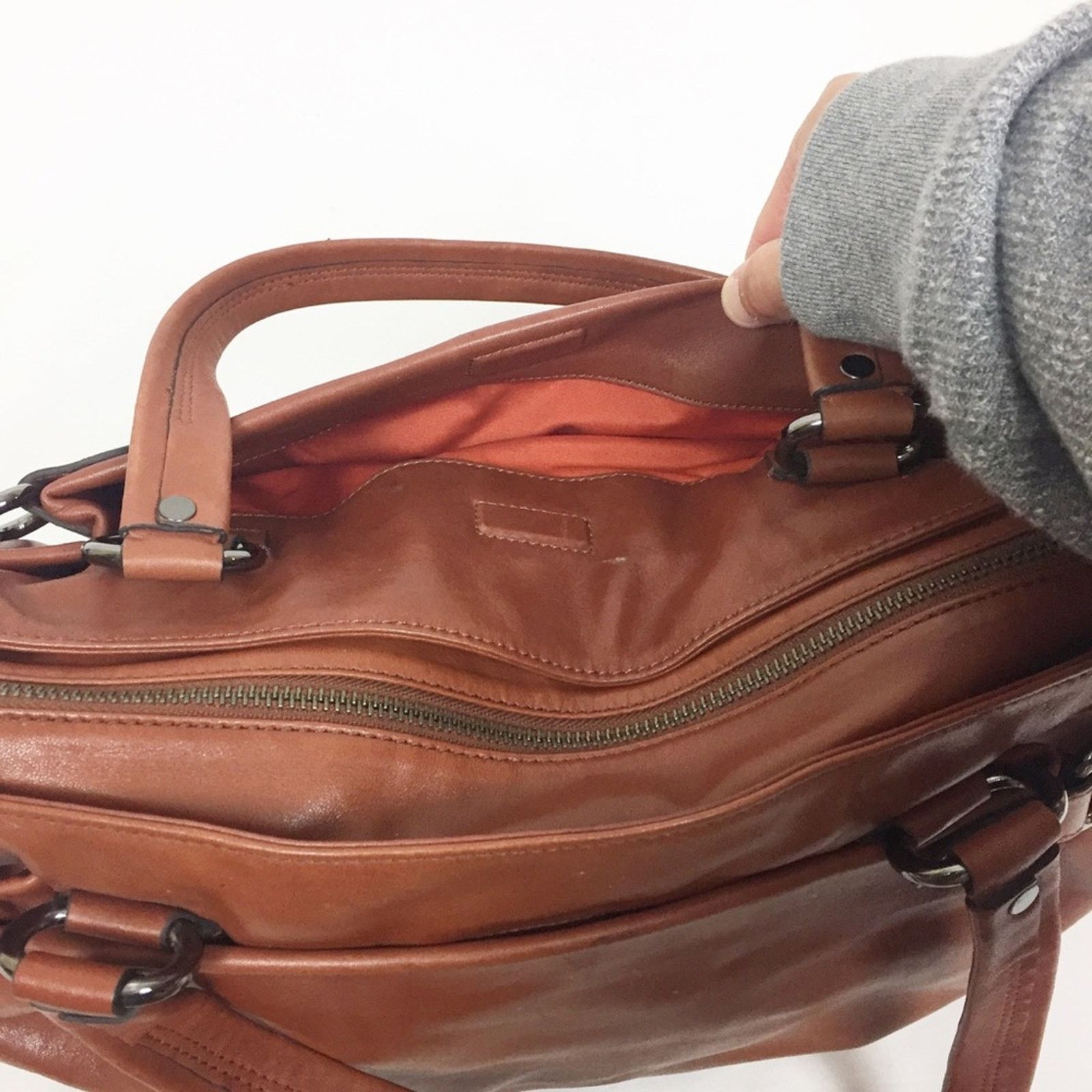 Cole Haan Cole Haan Stephanie H05 Brown Leather Handbag Size ONE SIZE - 5 Thumbnail