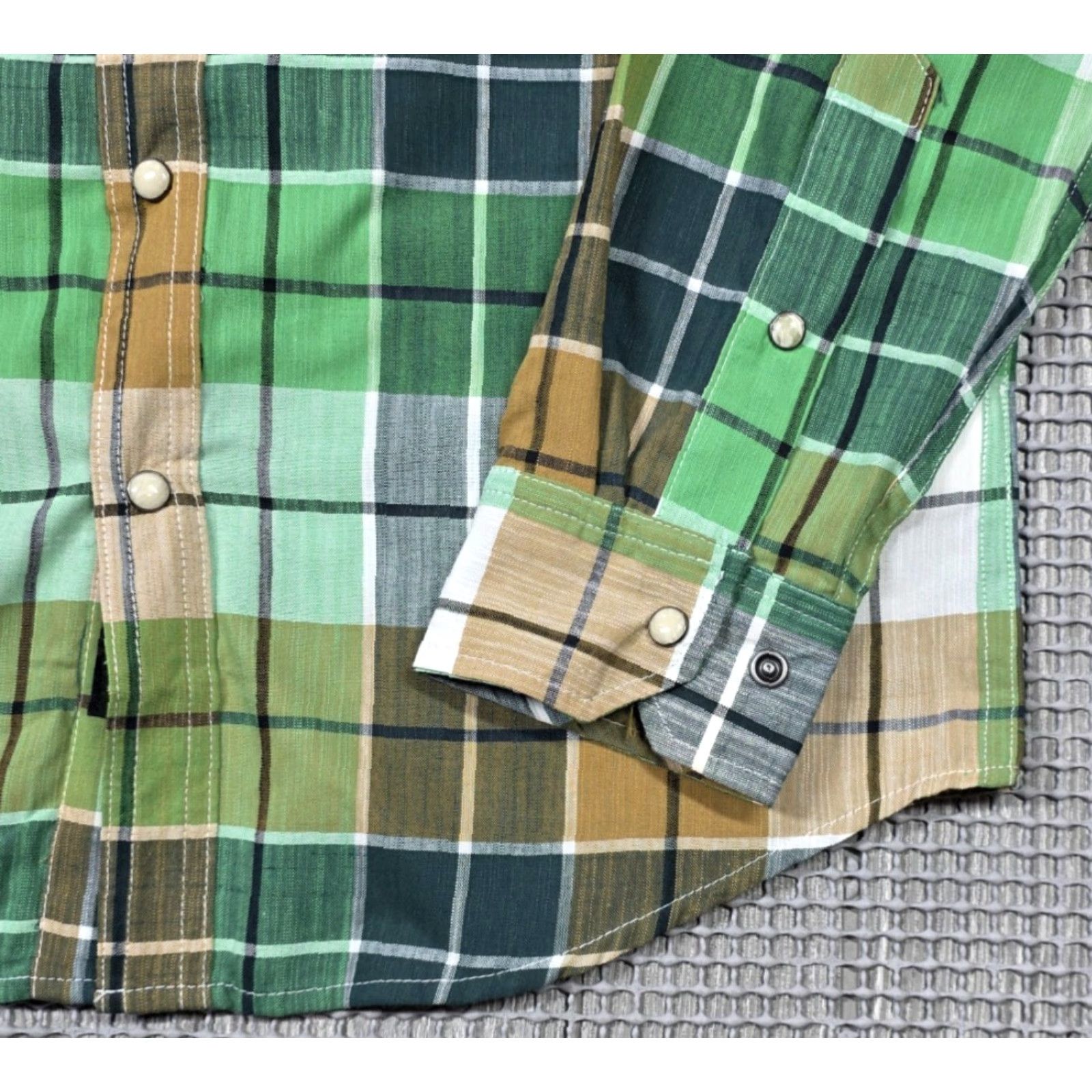Marmot Marmot Parkfield Shirt Mens S Green Plaid Long Sleeve Pearl Snap Western Cowboy Shirt Size US S / EU 44-46 / 1 - 4 Thumbnail