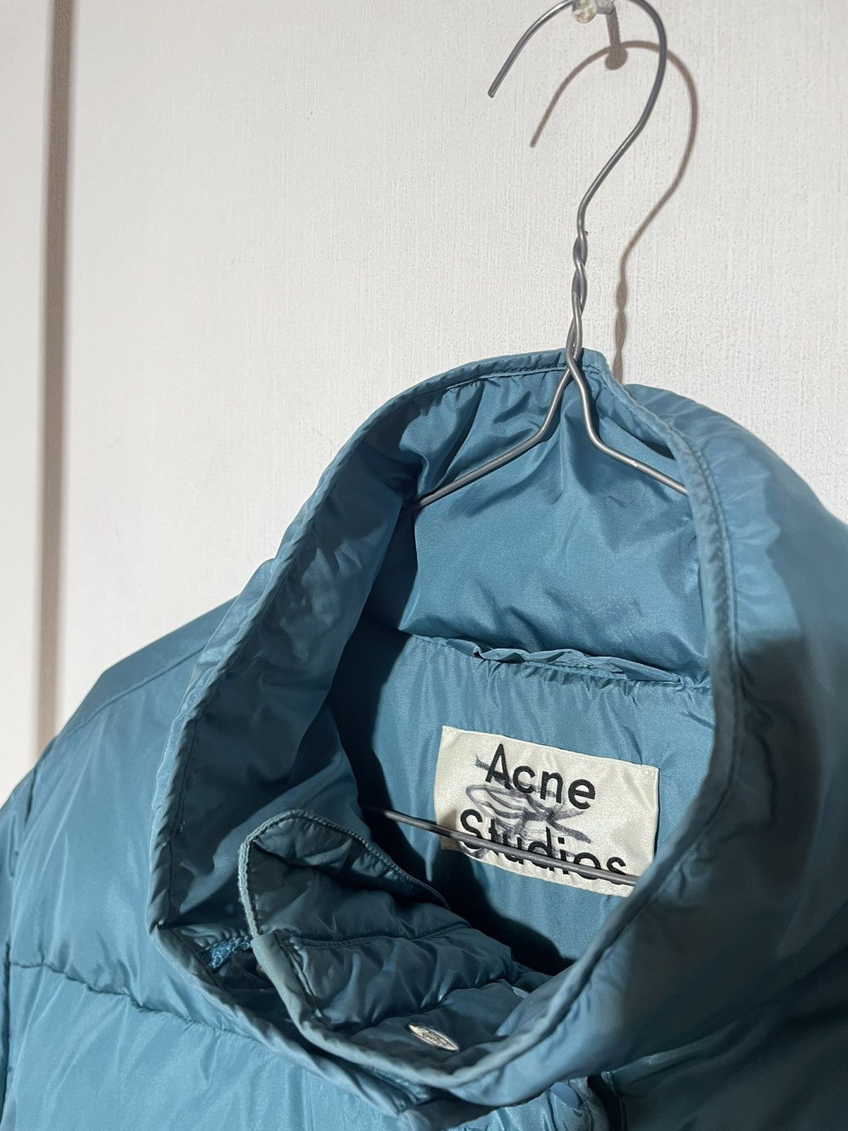 Acne Studios Acne Studios Oliviera Tech Nylon Down Coat In Blue Size S / US 4 / IT 40 - 7 Thumbnail