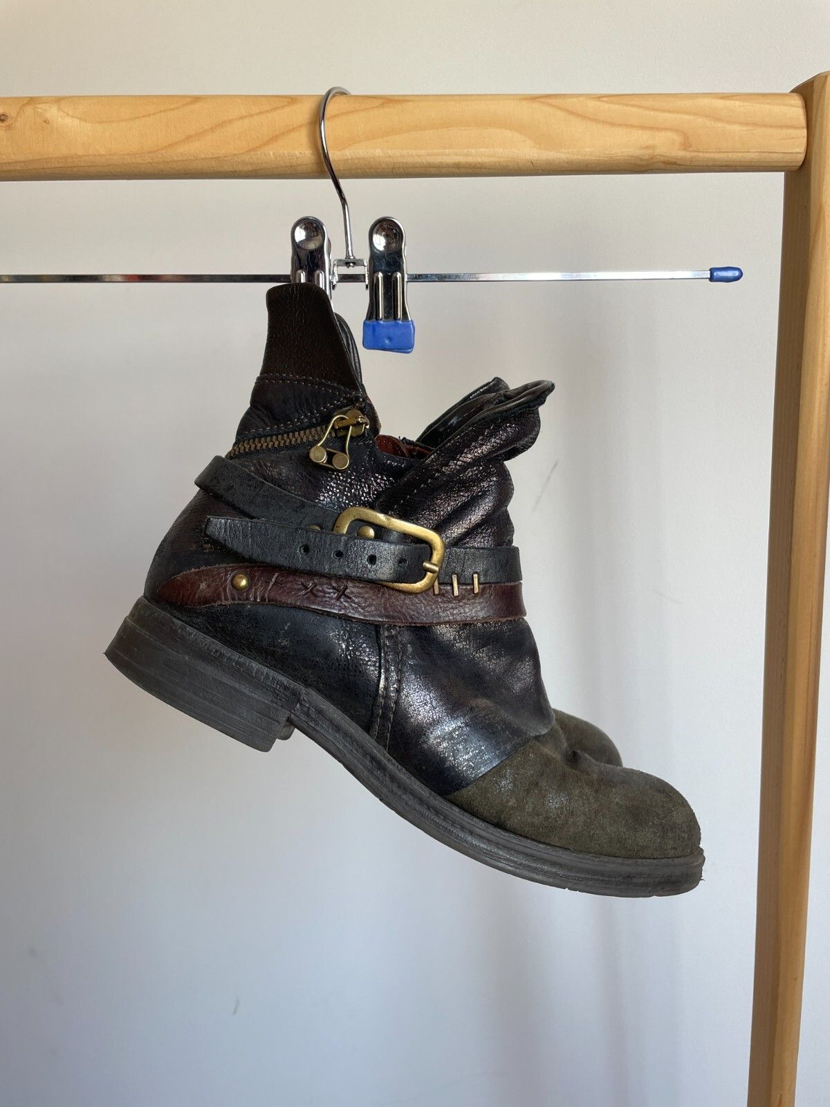 A.S.98 A.S. 98 Airsteps Womens Avant Garde Leather/Suede Boots Size US 8 / IT 38 - 1 Thumbnail